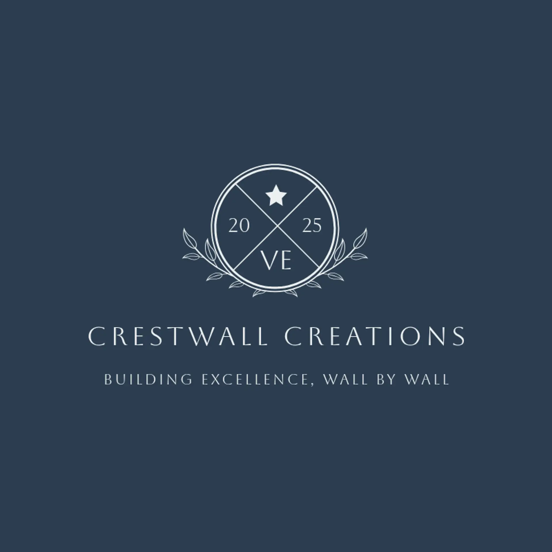 CrestWall Creations logo for construction dry wall