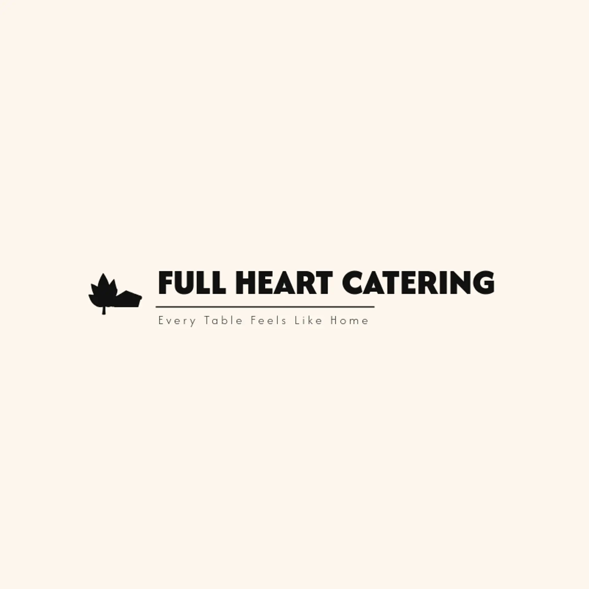 Full Heart Catering logo for thanksgiving