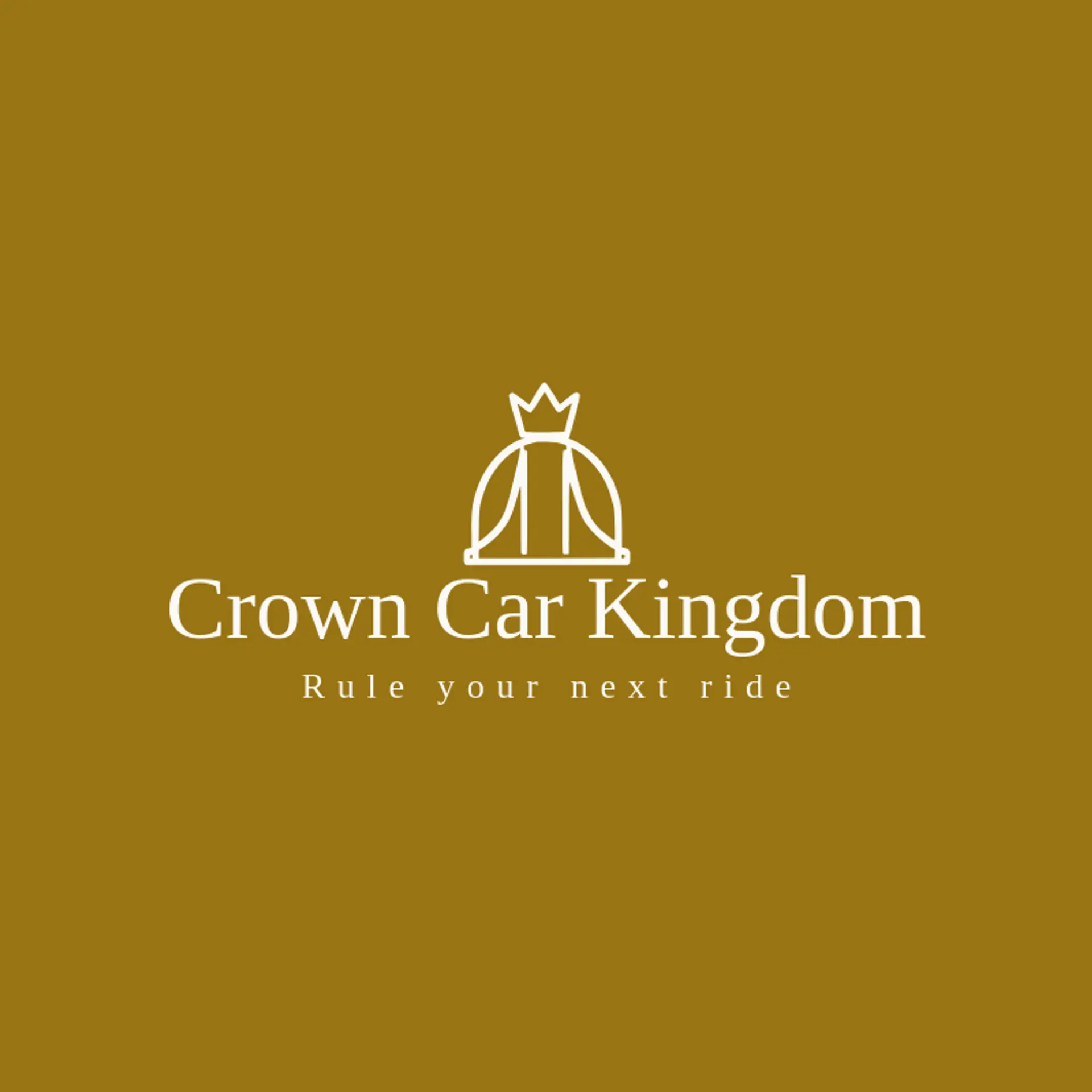 Crown Car Kingdom logo for roller coaster