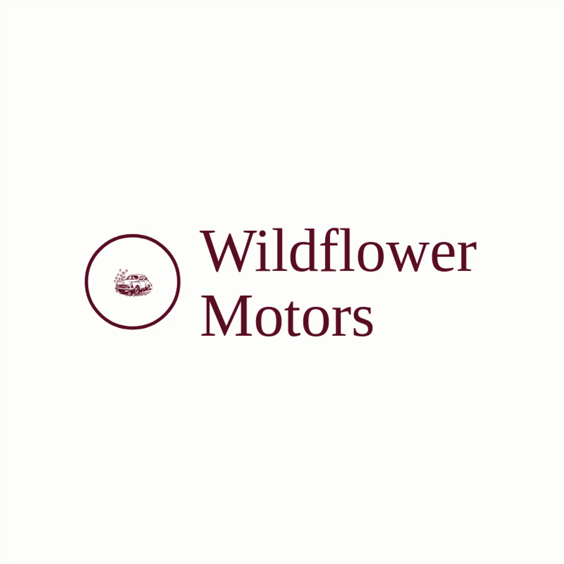 Wildflower Motors logo for automobile