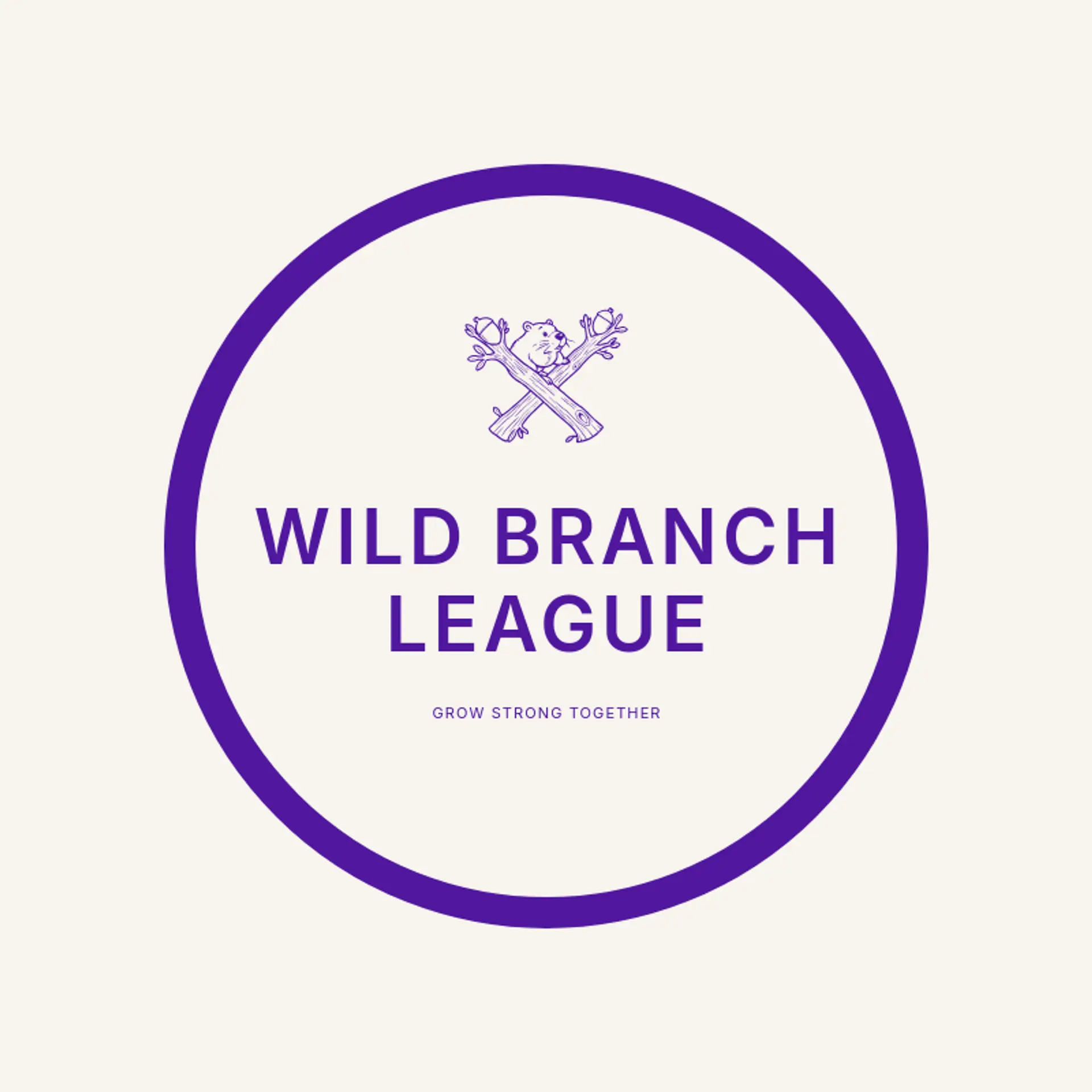 Wild Branch League logo for beaver