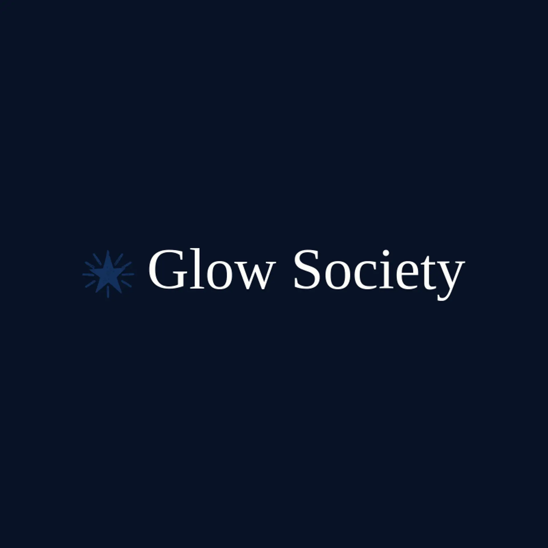 Glow Society logo for glow
