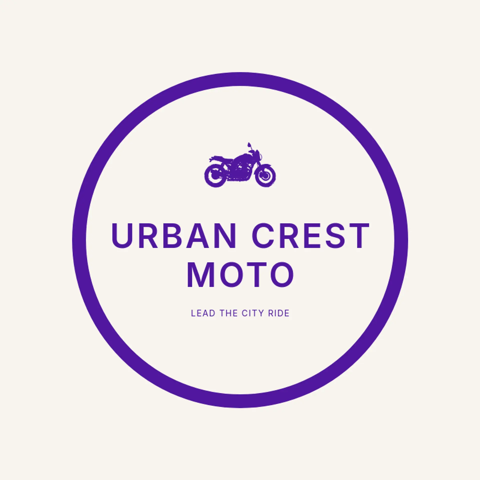 Urban Crest Moto logo for motorcycle