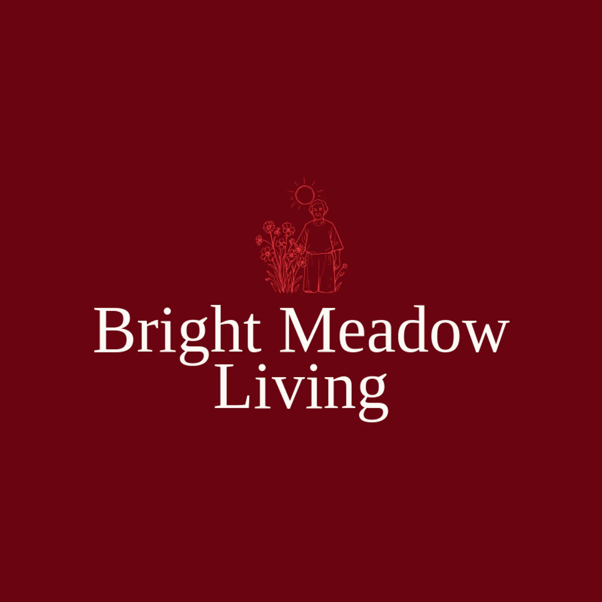 Bright Meadow Living logo for senior
