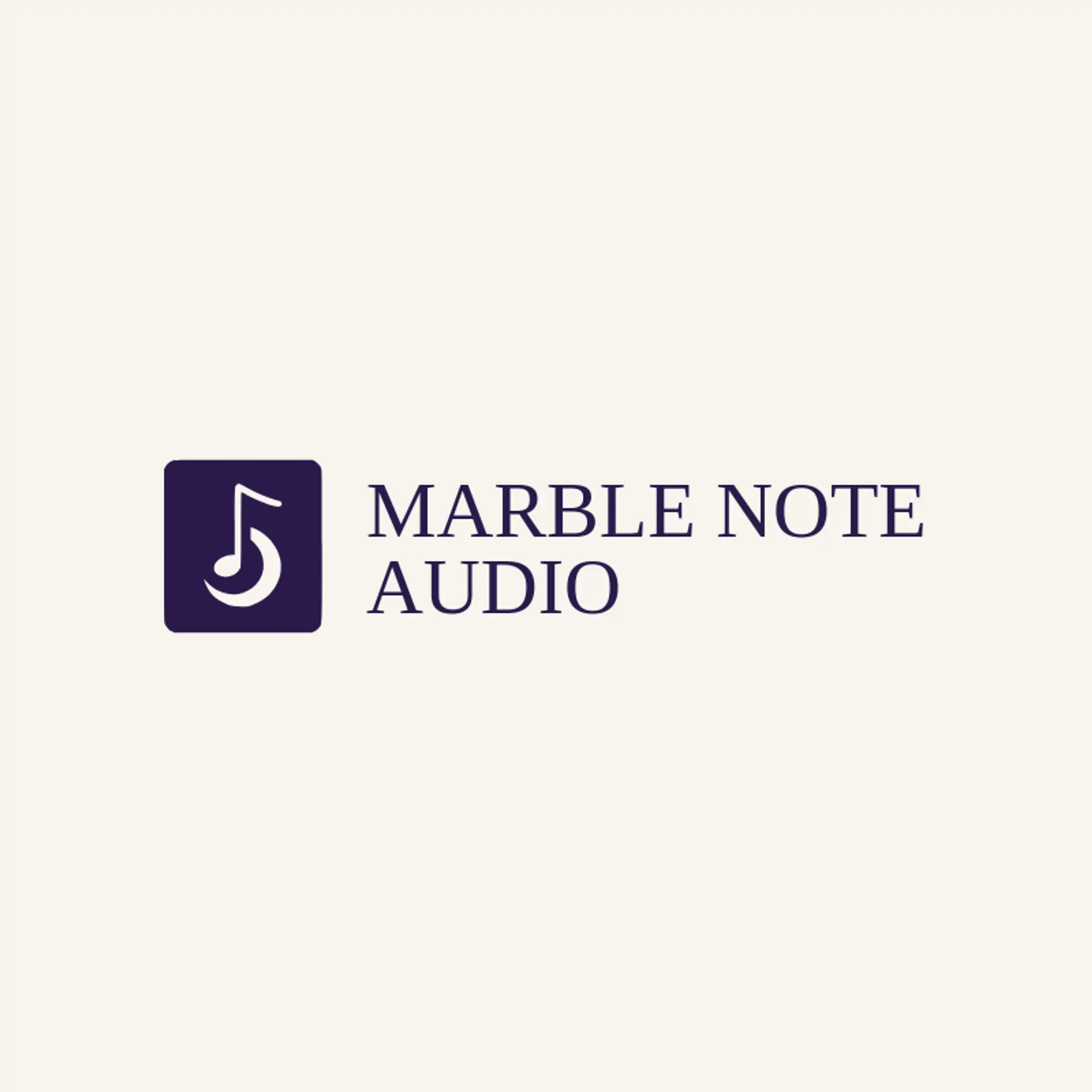 Marble Note Audio logo for stereo
