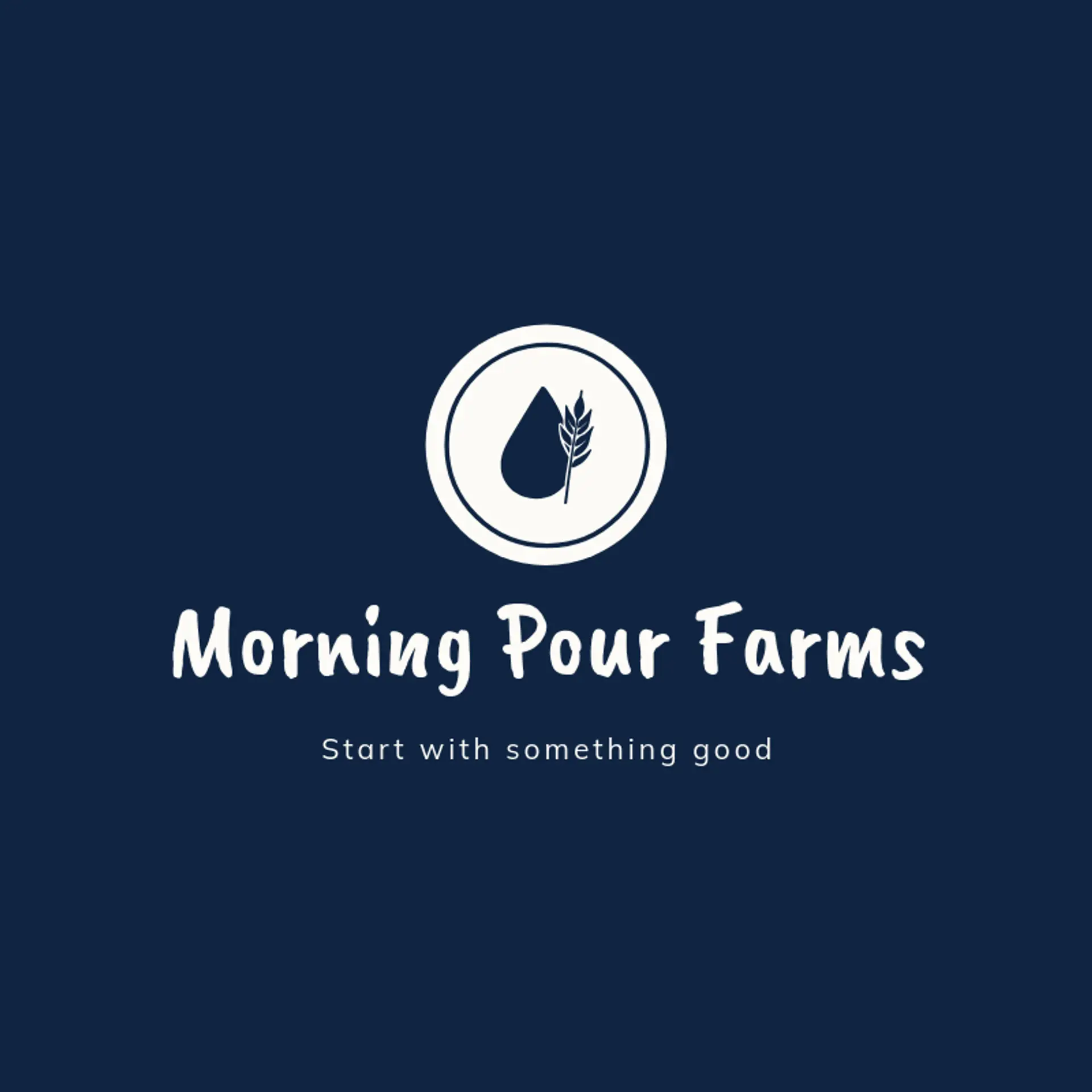Morning Pour Farms logo for dairy farm