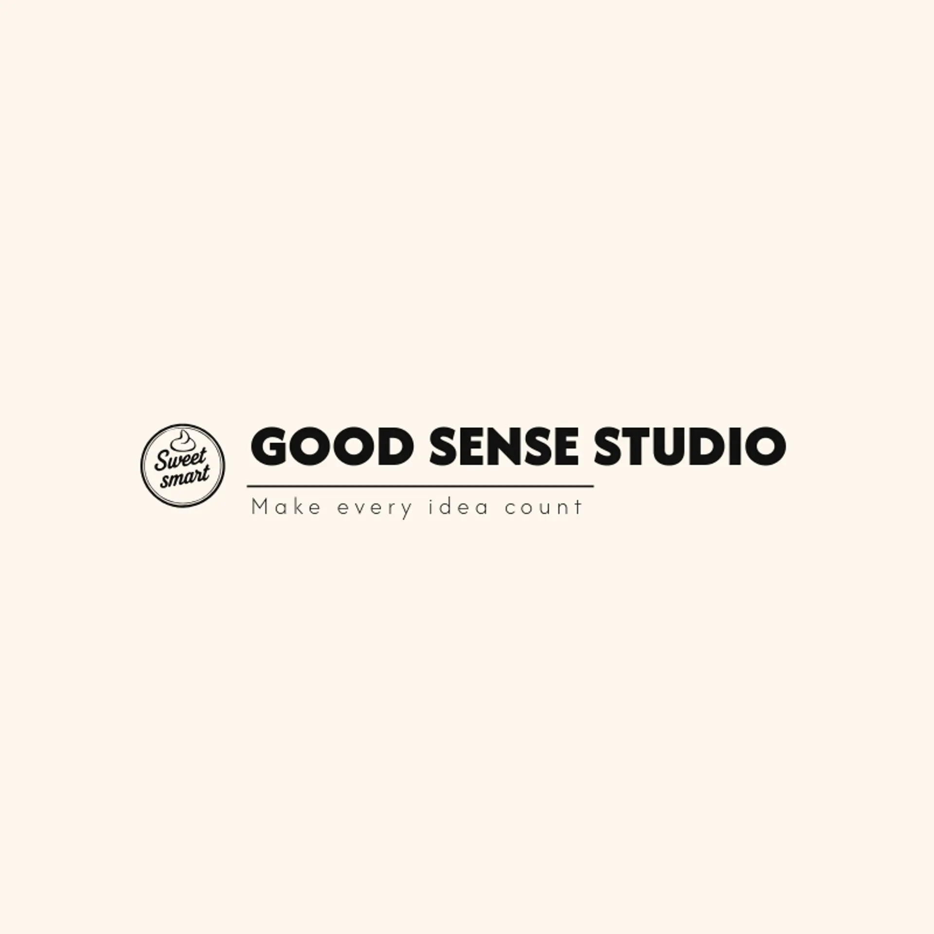 Good Sense Studio logo for smart