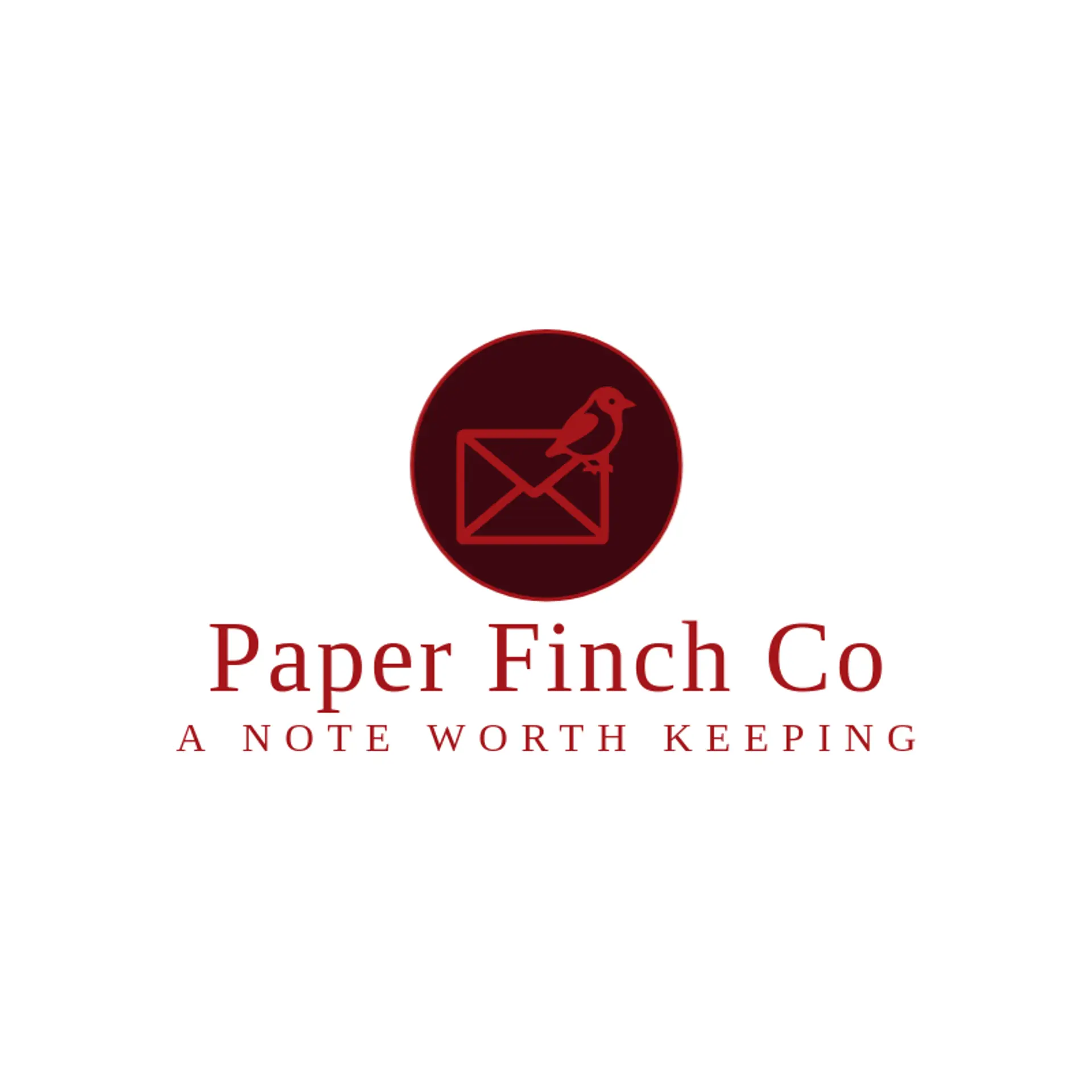 Paper Finch Co logo for envelope