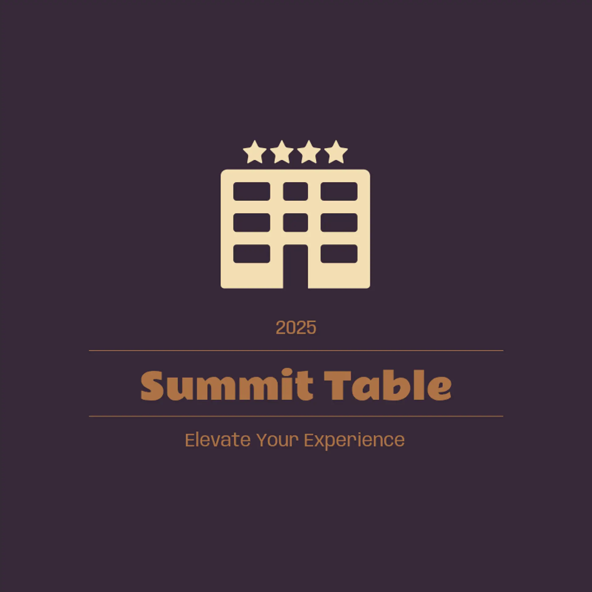 Summit Table logo for hotel restaurant