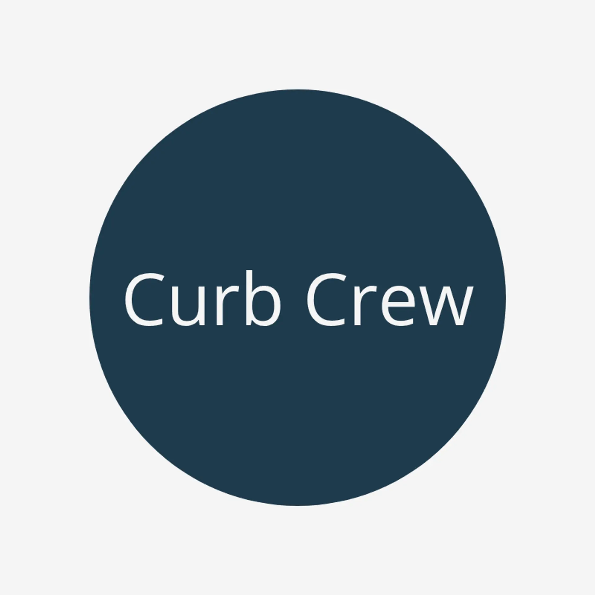 Curb Crew logo for automotive pick up