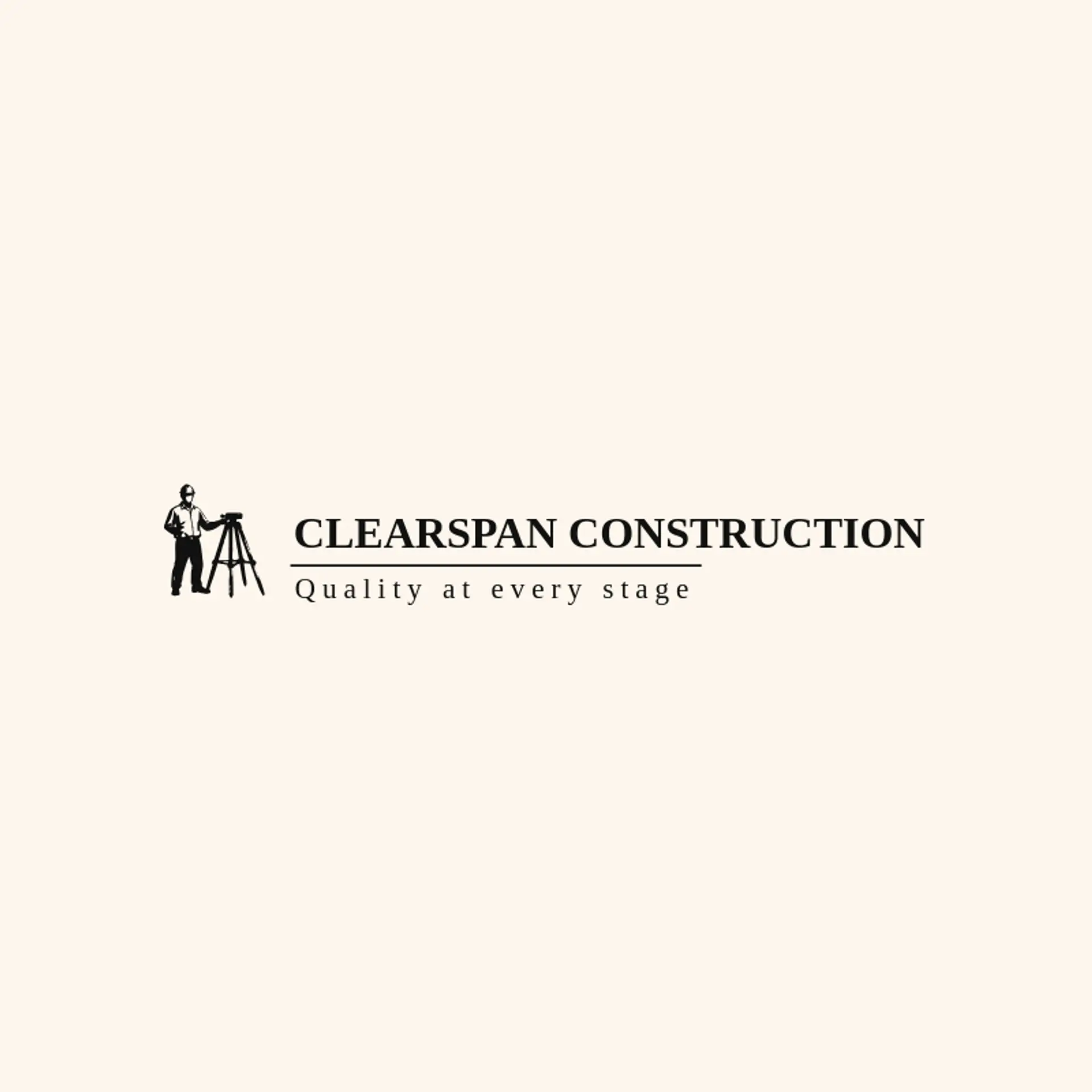 Clearspan Construction logo for general contractor