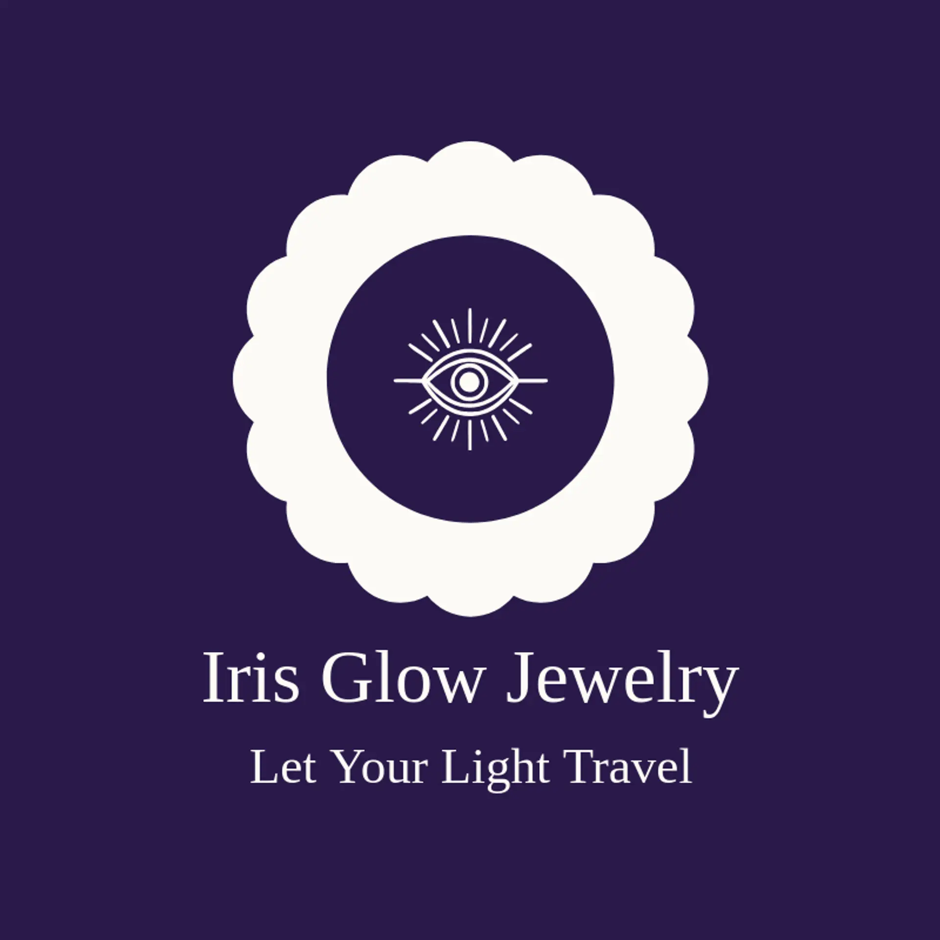Iris Glow Jewelry logo for evil eye
