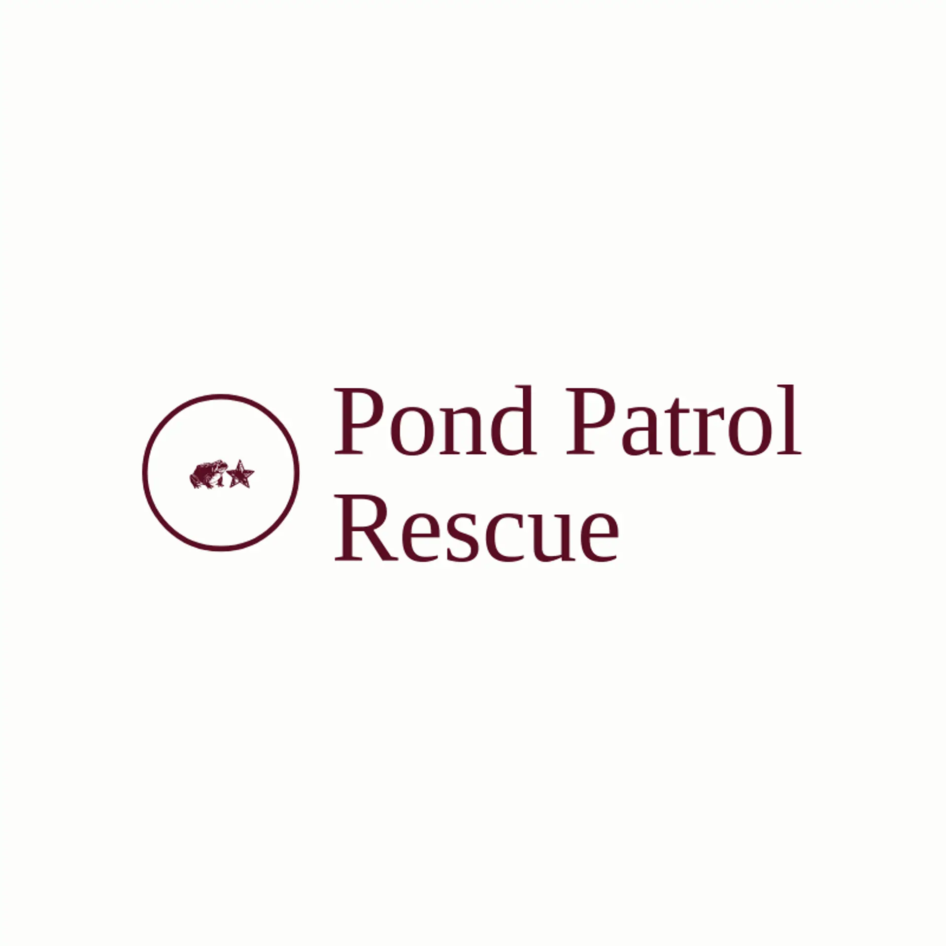Pond Patrol Rescue logo for toad