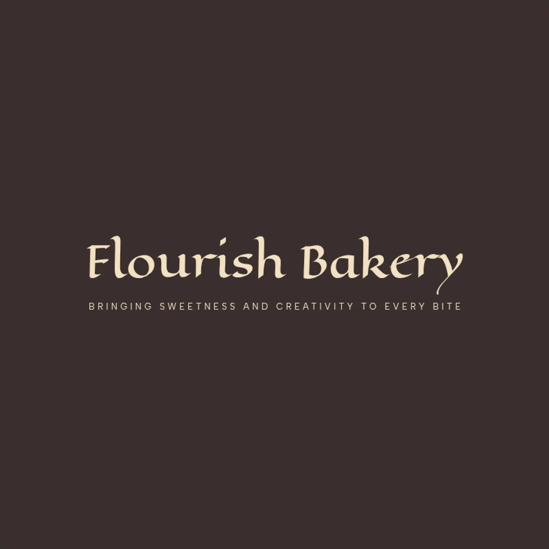 Flourish Bakery logo for creative bakery
