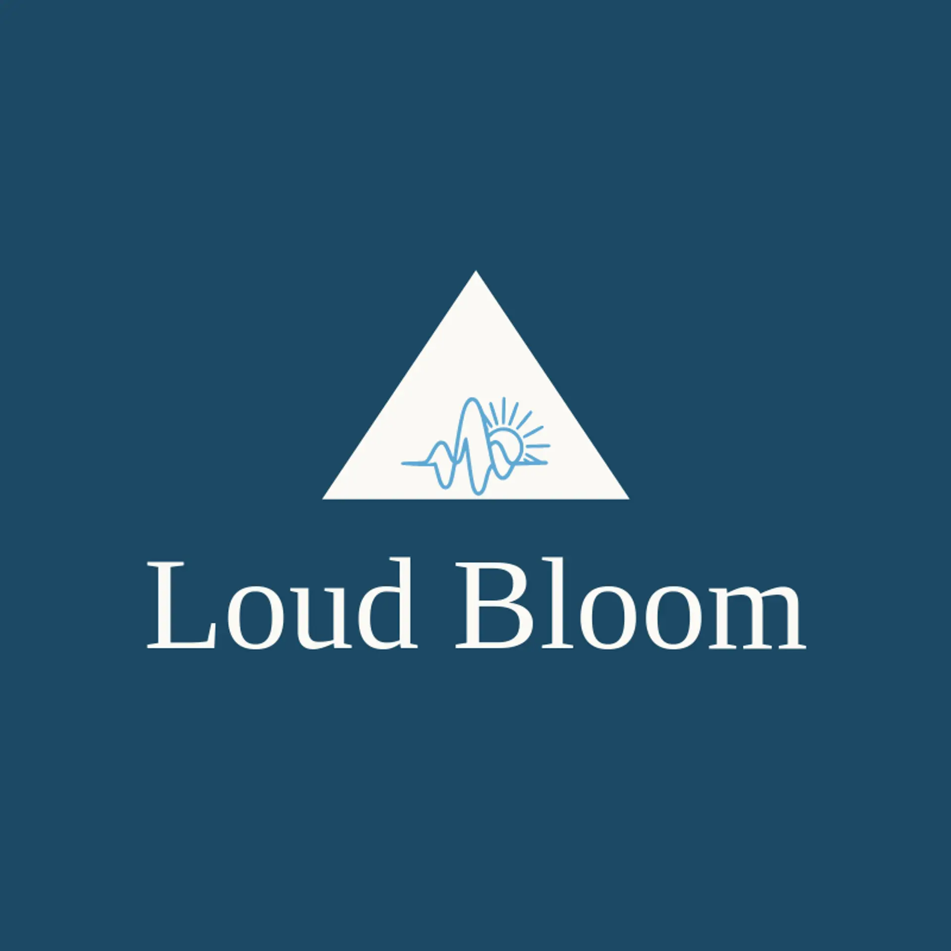 Loud Bloom logo for sound wave
