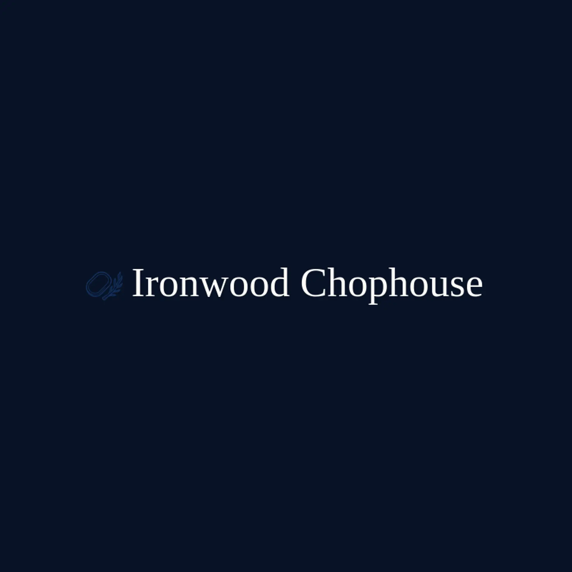 Ironwood Chophouse logo for steakhouse