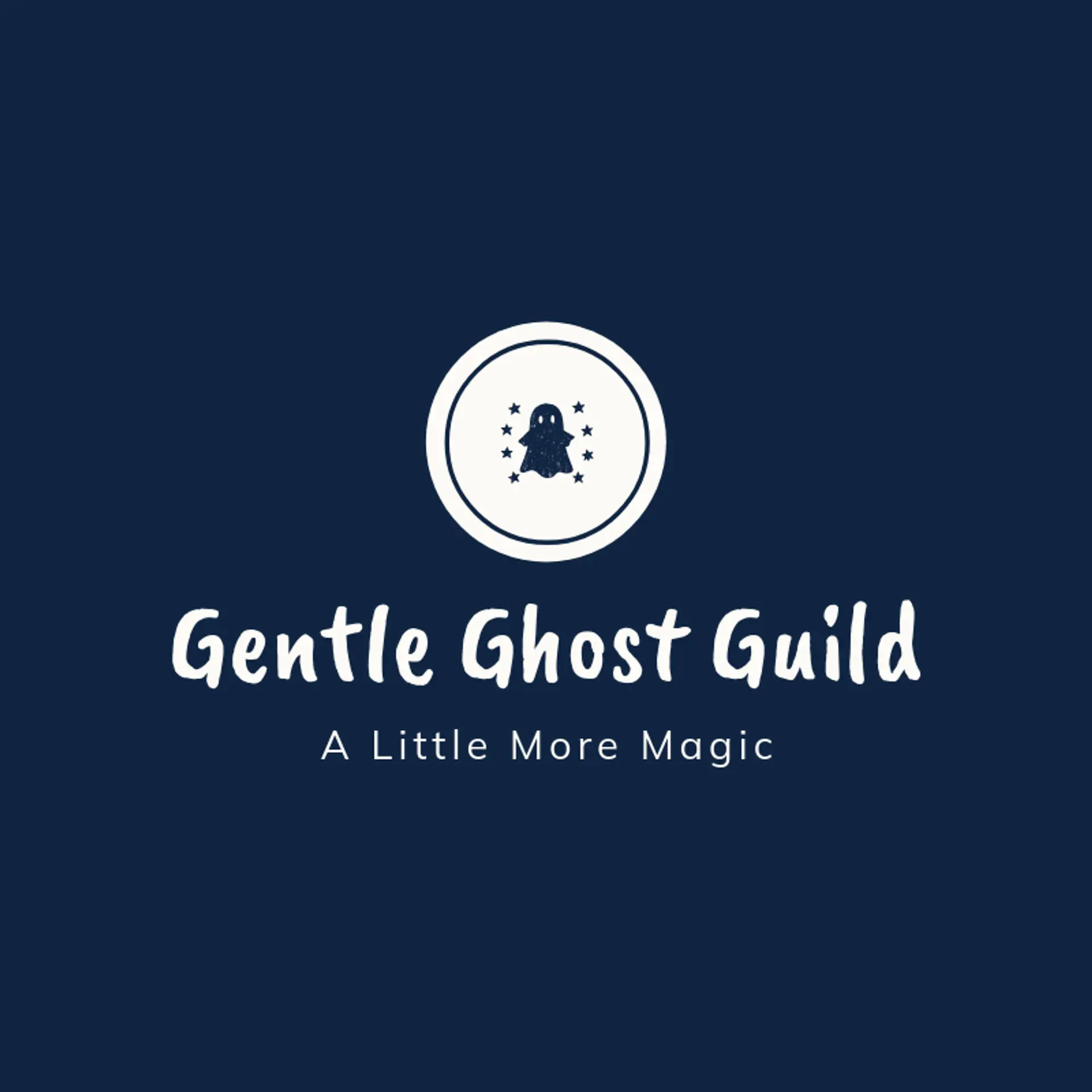 Gentle Ghost Guild logo for halloween