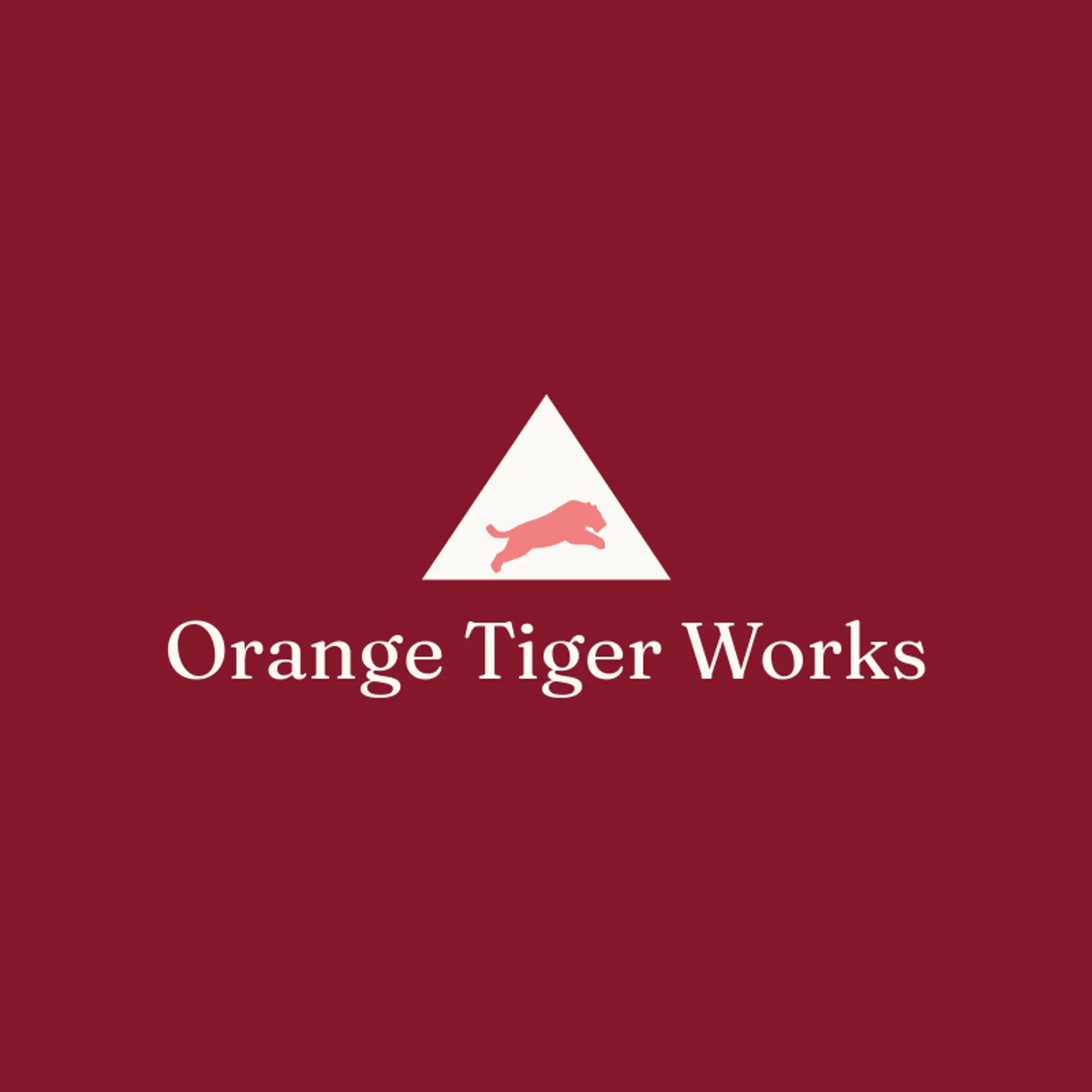 Orange Tiger Works logo for tiger