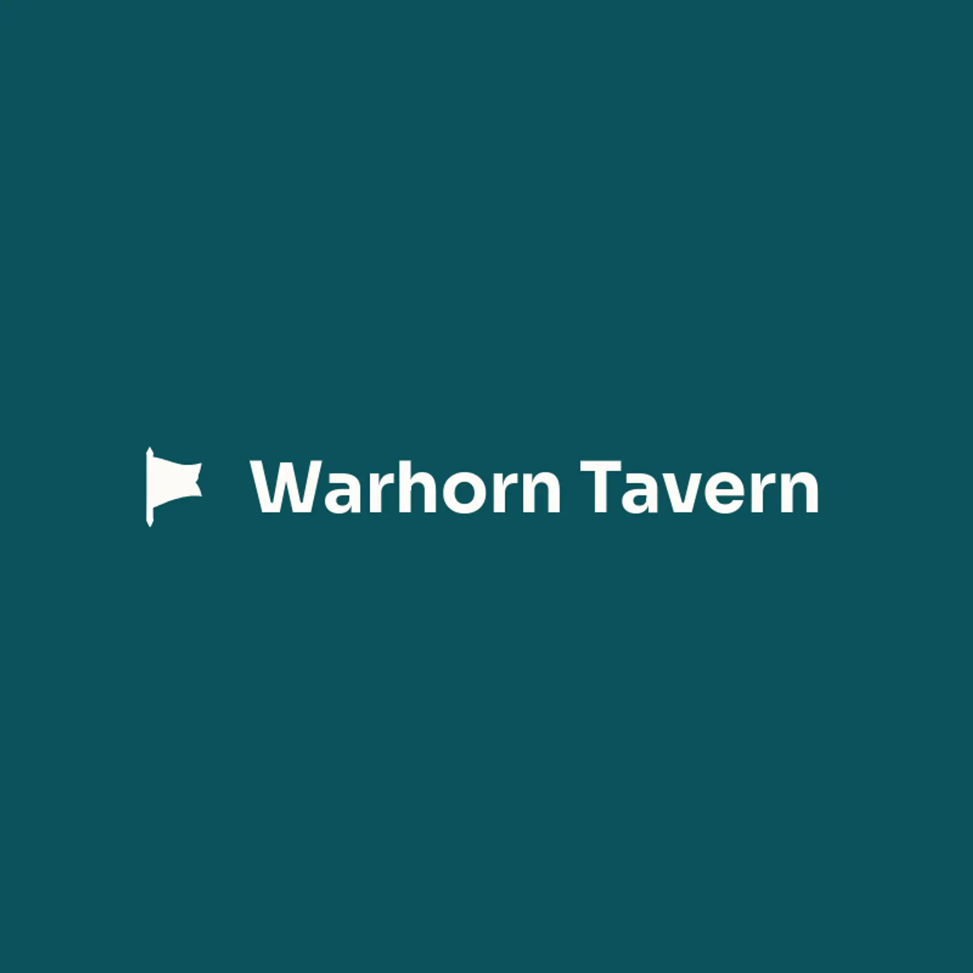 Warhorn Tavern logo for battle