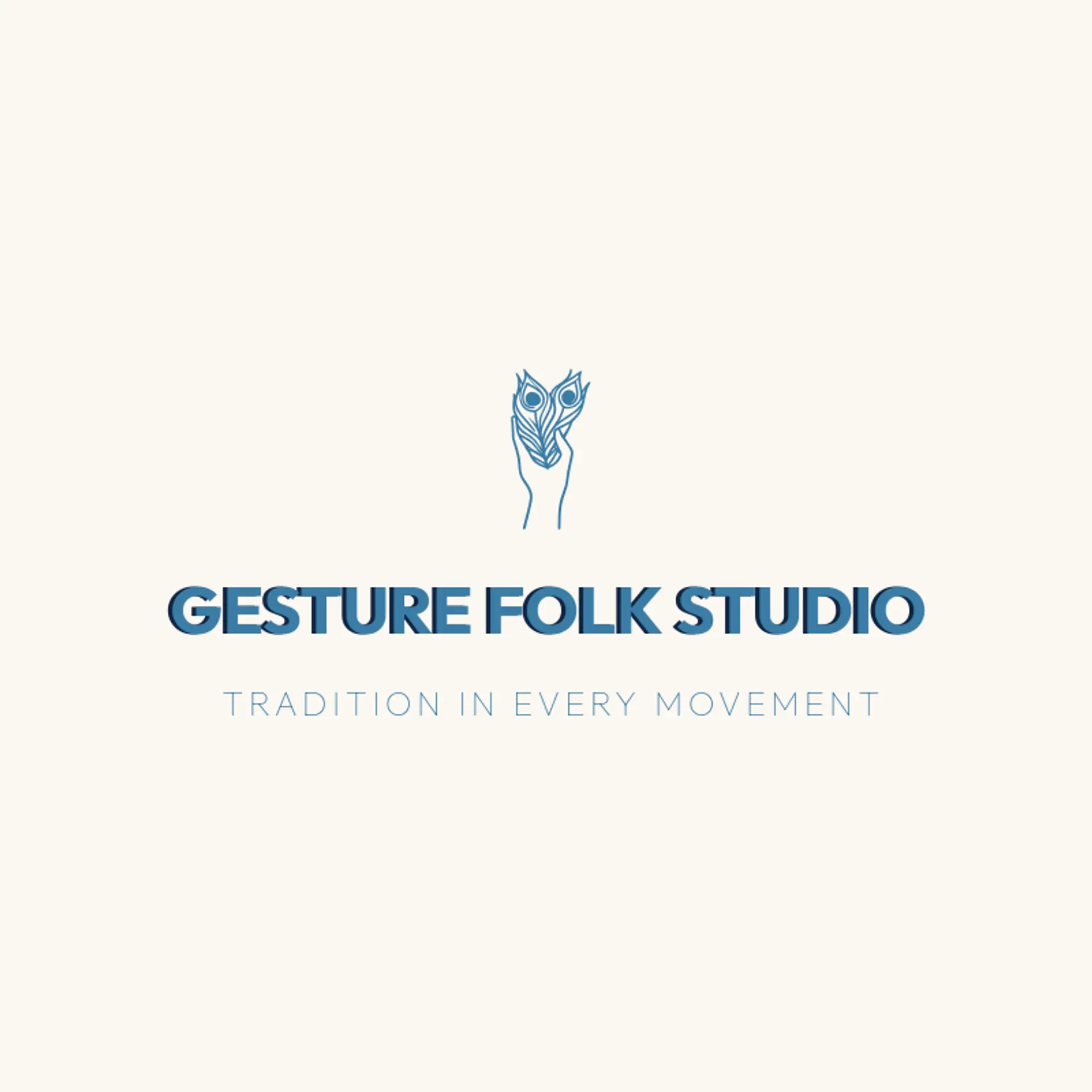 Gesture Folk Studio logo for indian