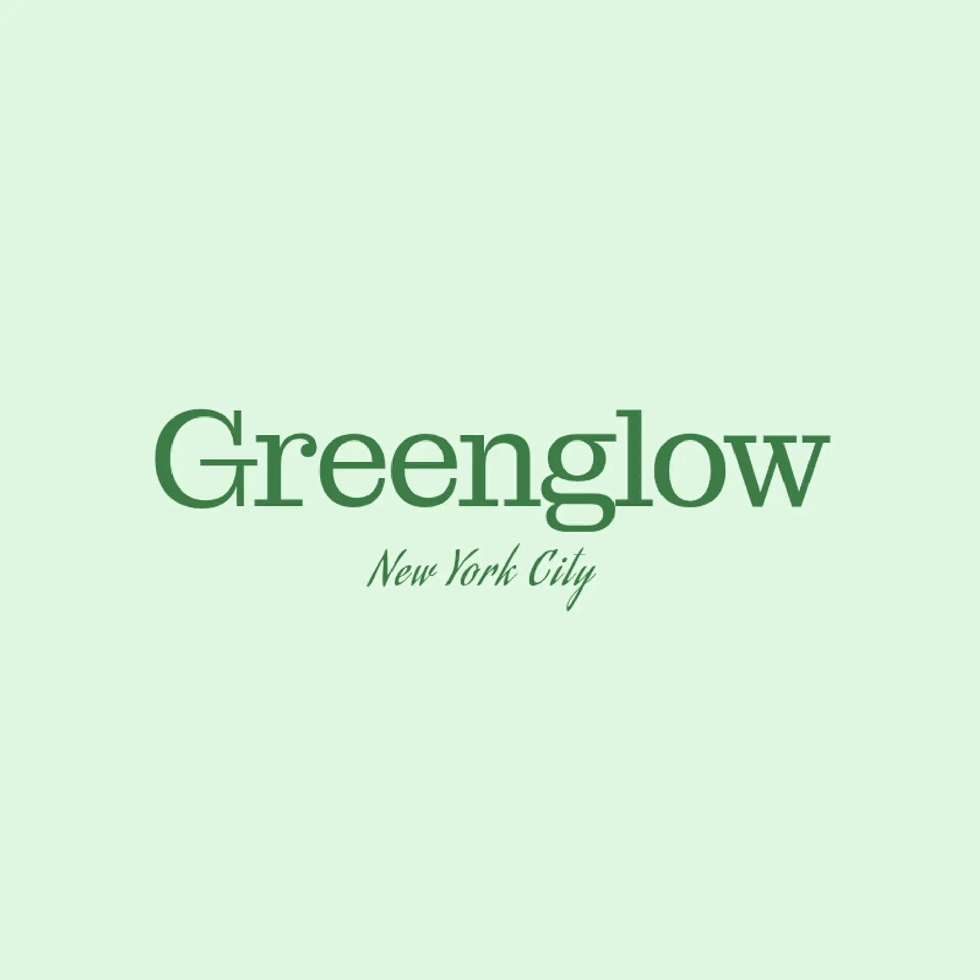 GreenGlow logo for cool landscaping