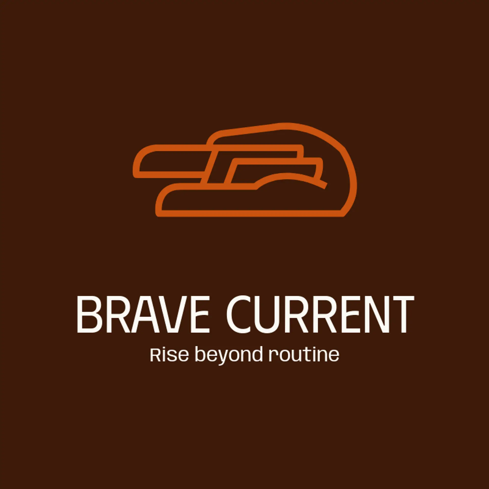 Brave Current logo for rebel