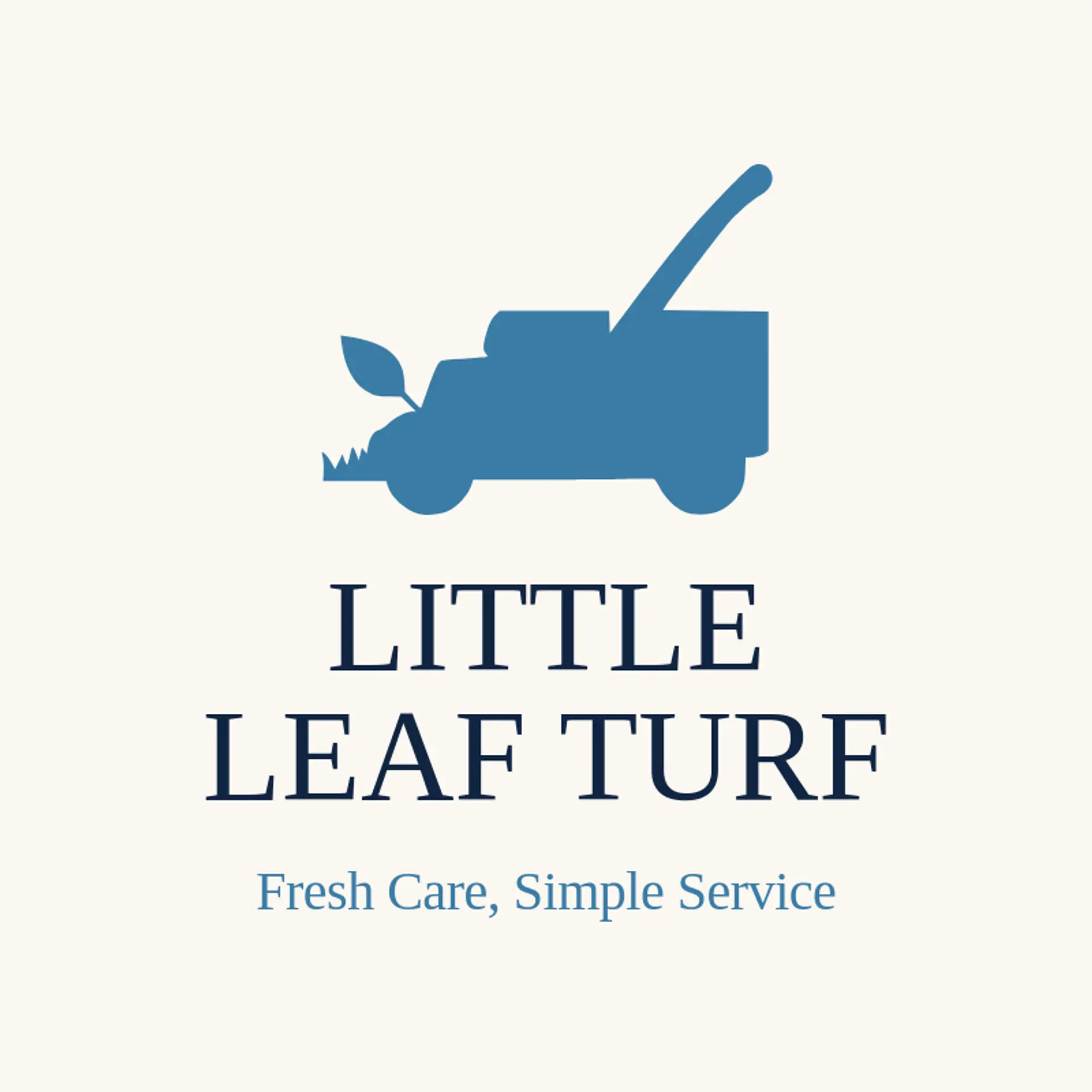 Little Leaf Turf logo for lawn mowing