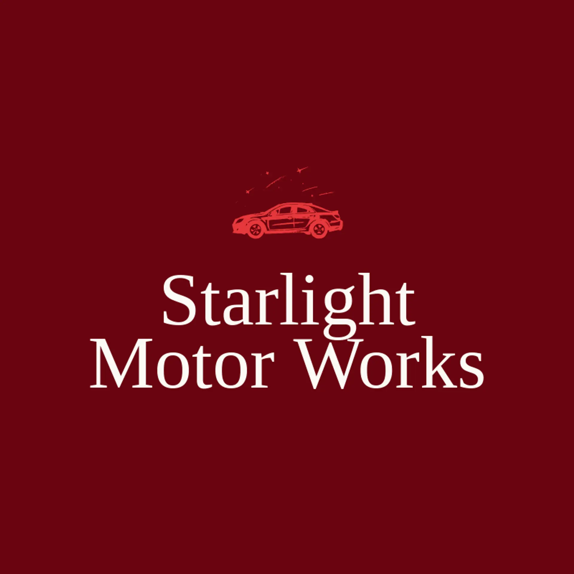 Starlight Motor Works logo for automobile
