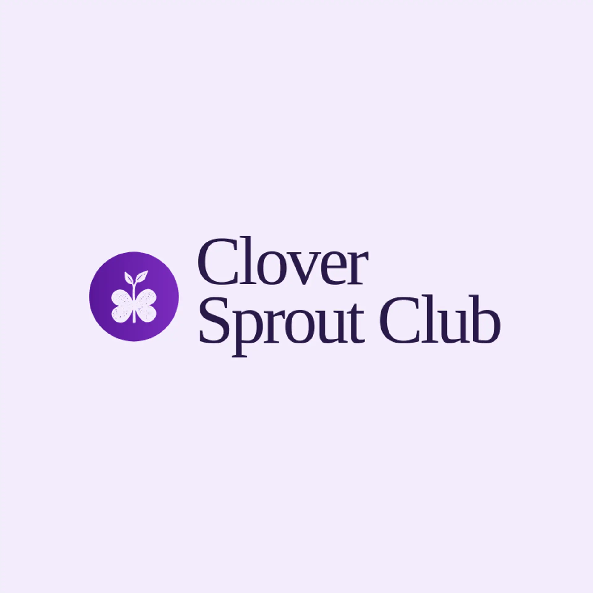 Clover Sprout Club logo for clover