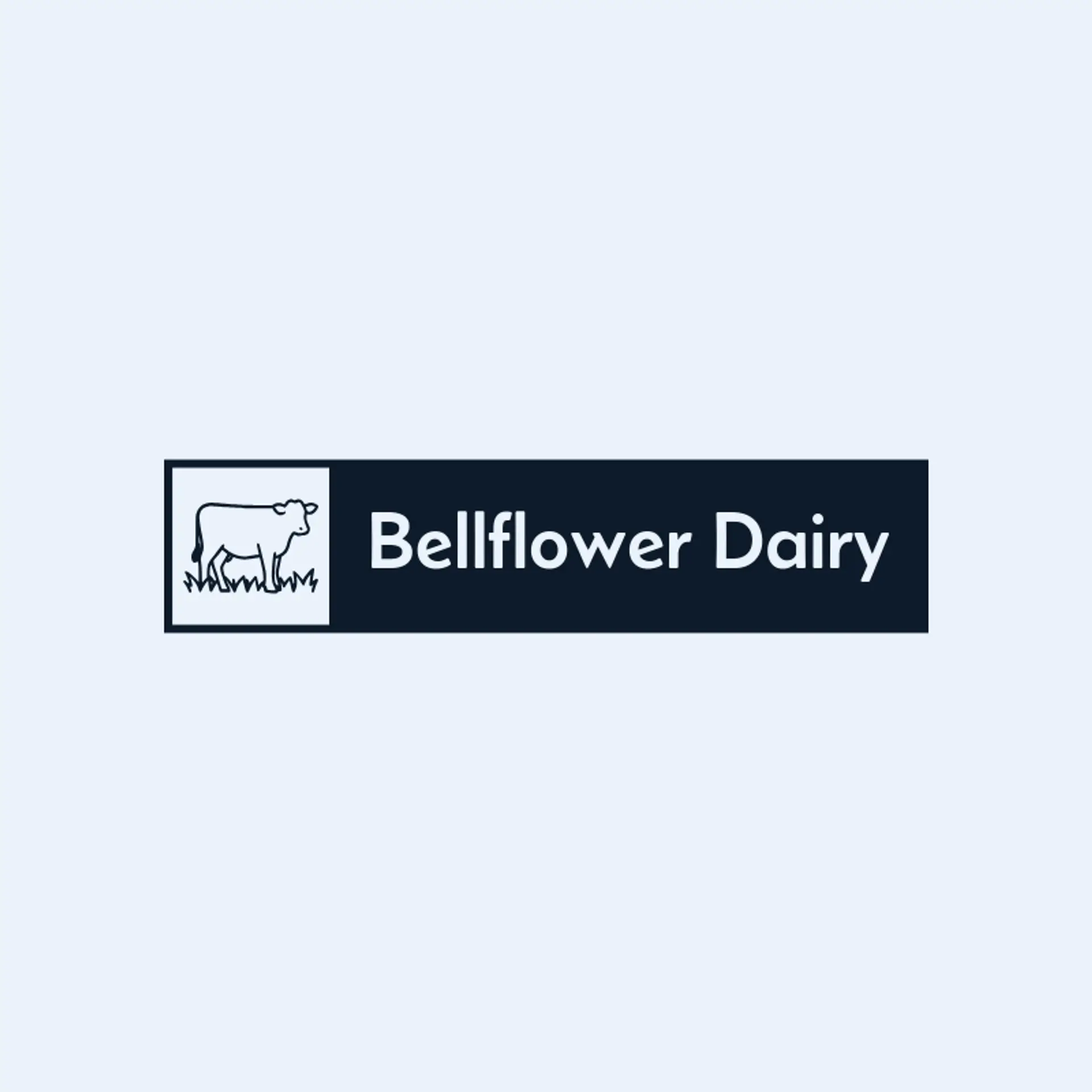 Bellflower Dairy logo for cow