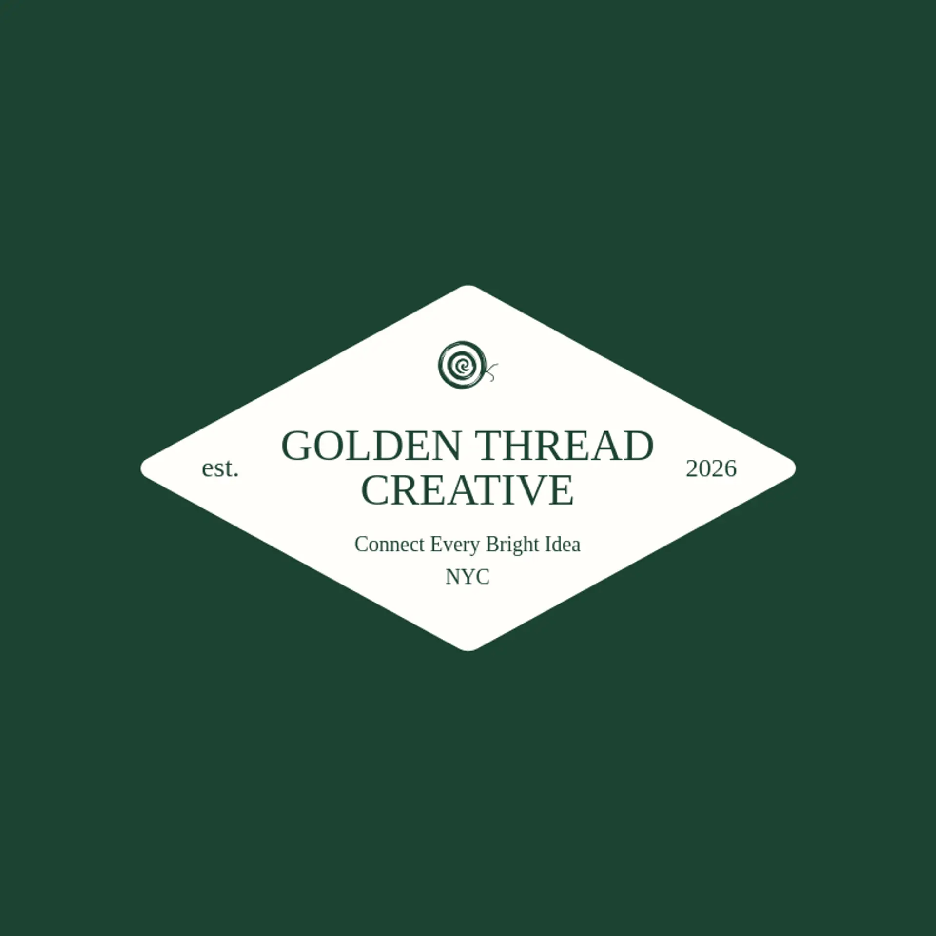 Golden Thread Creative logo for spiral