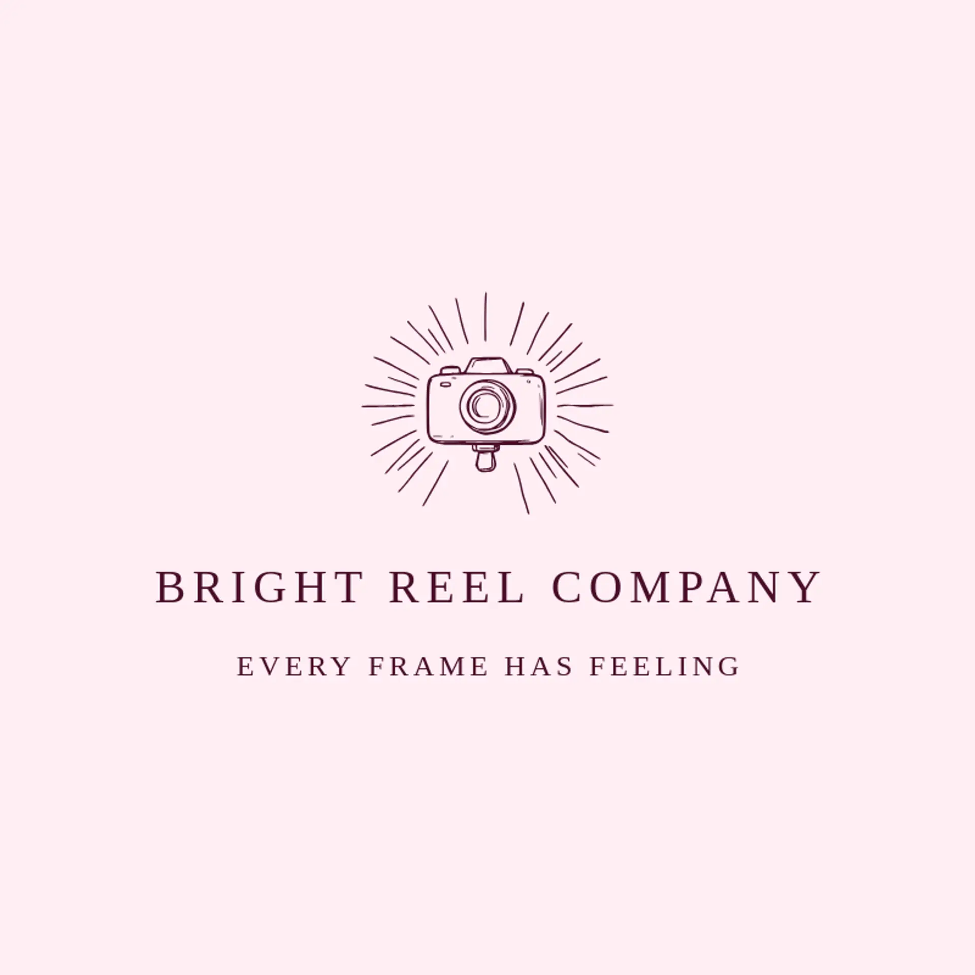 Bright Reel Company logo for video camera