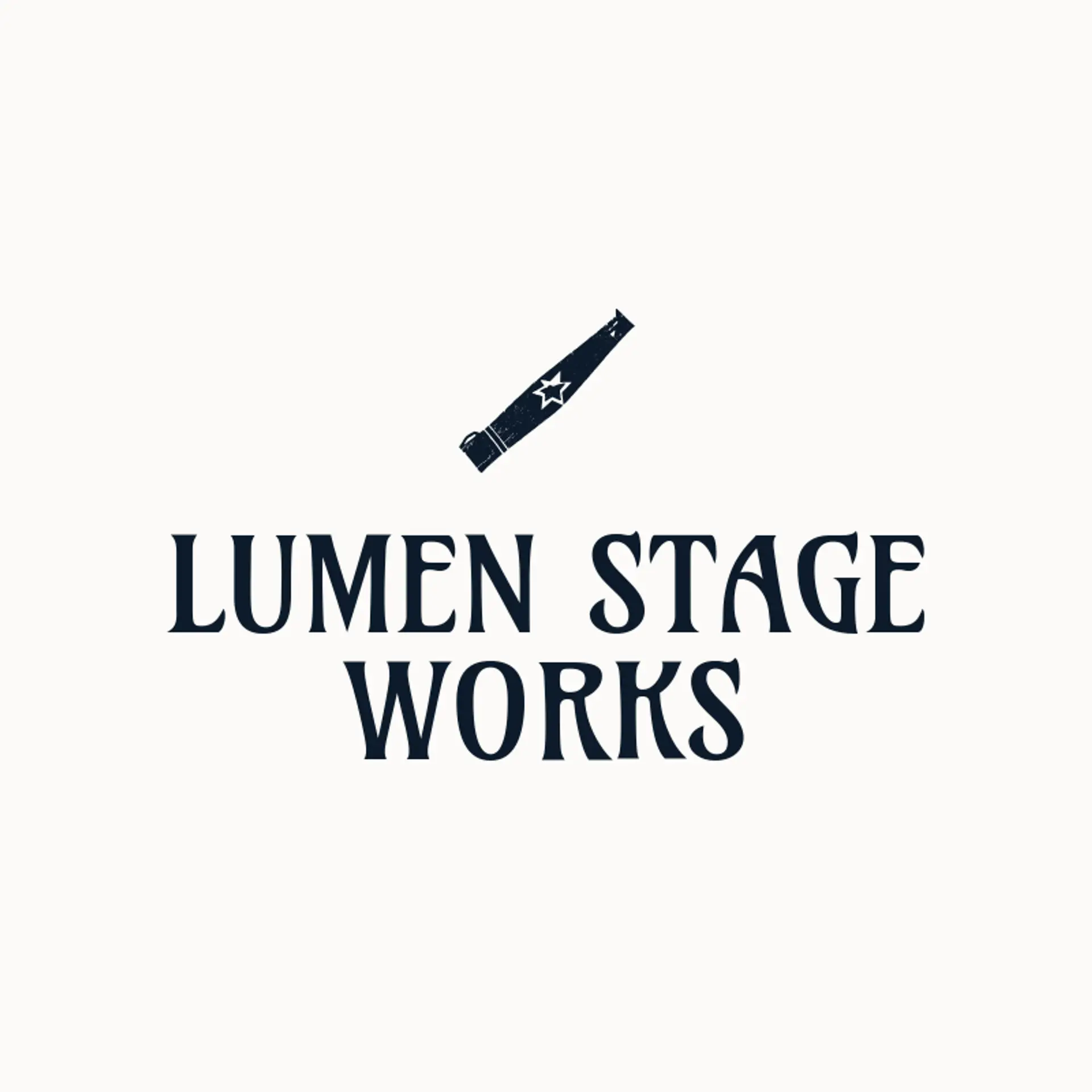 Lumen Stage Works logo for drama