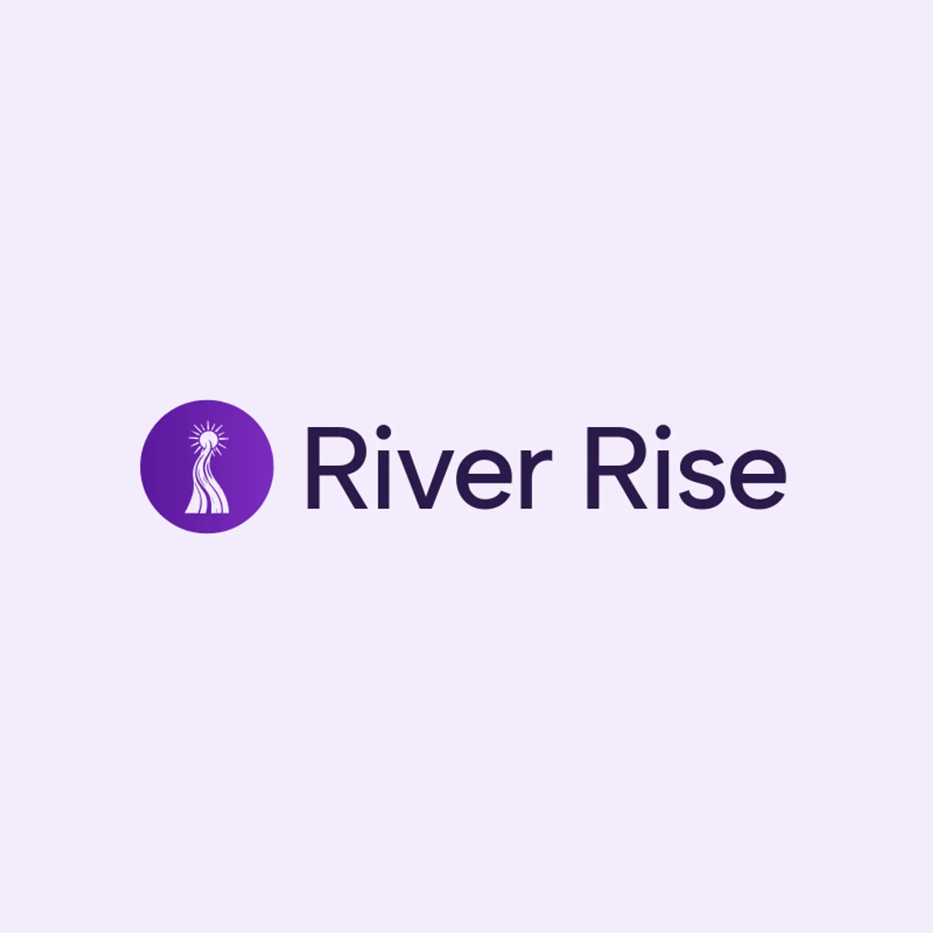 River Rise logo for water