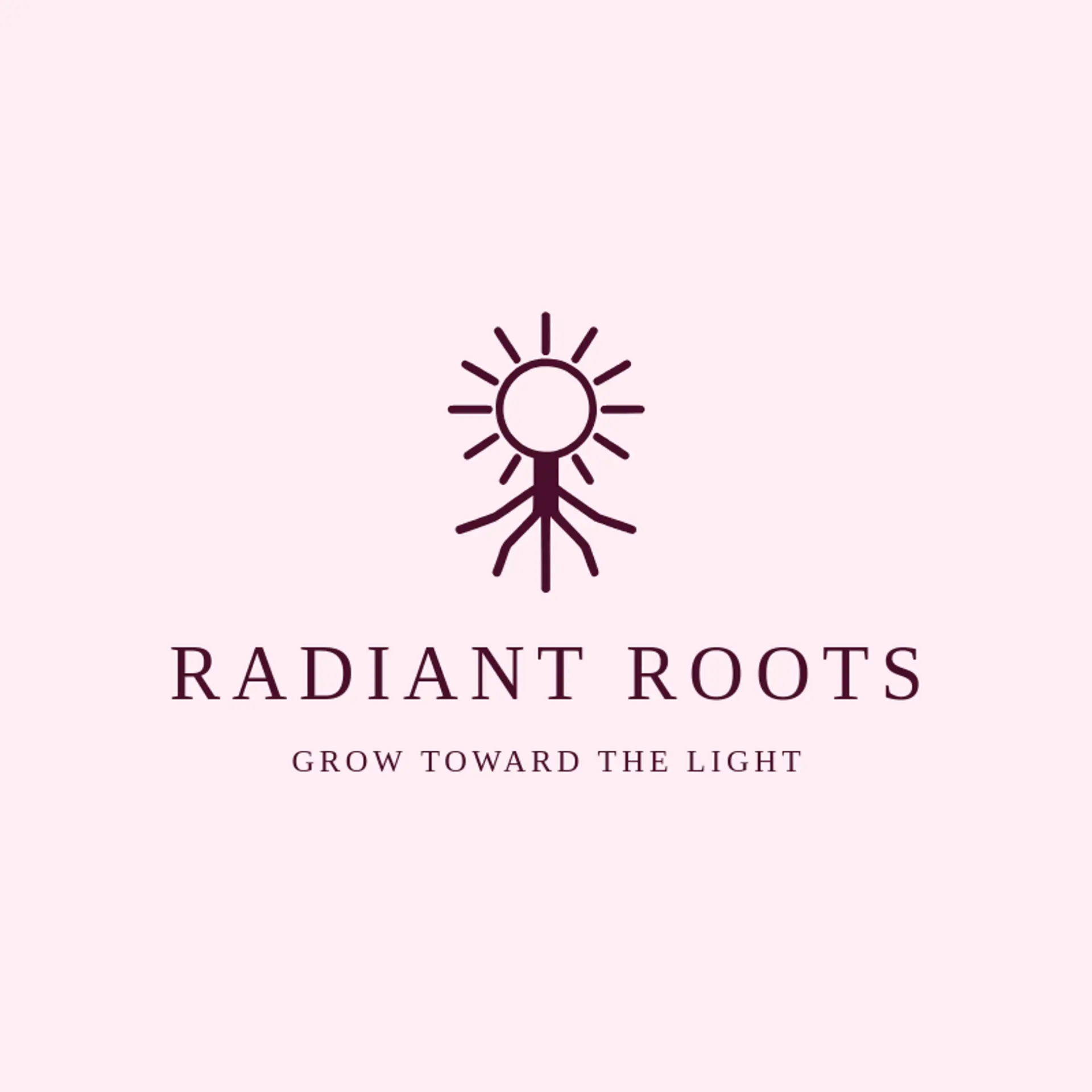 Radiant Roots logo for sunshine
