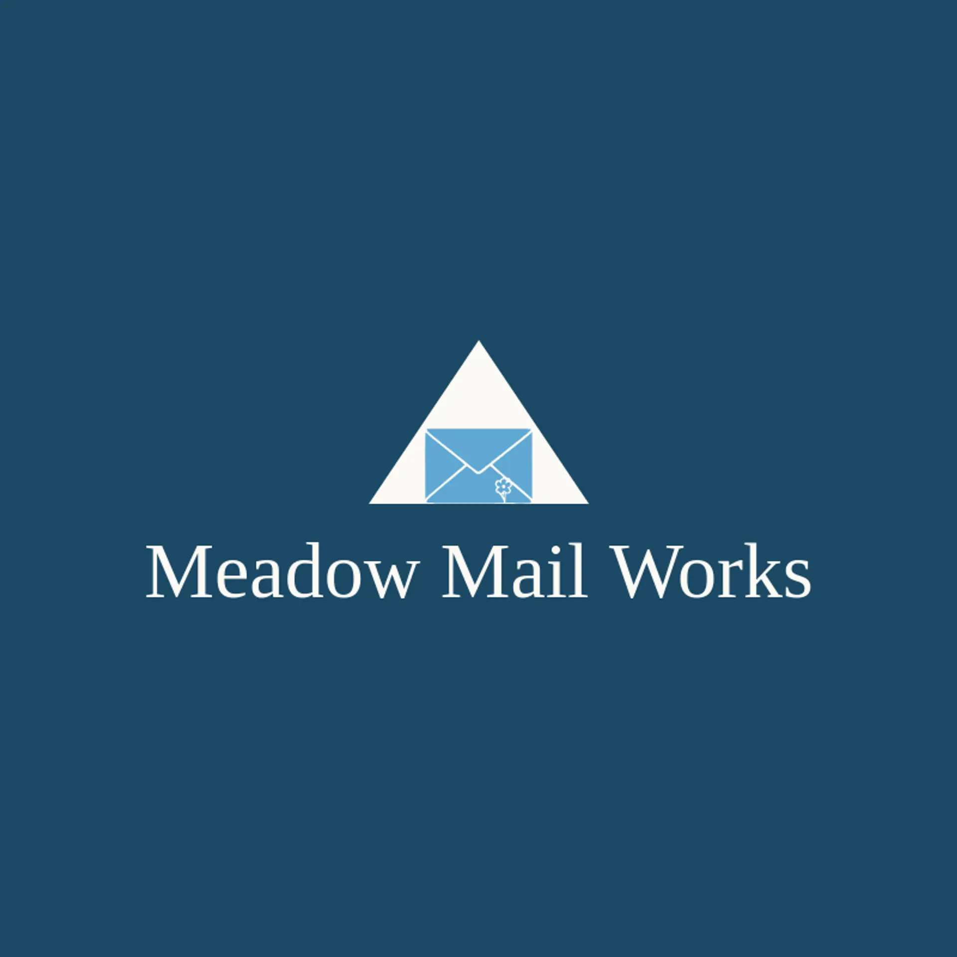 Meadow Mail Works logo for envelope