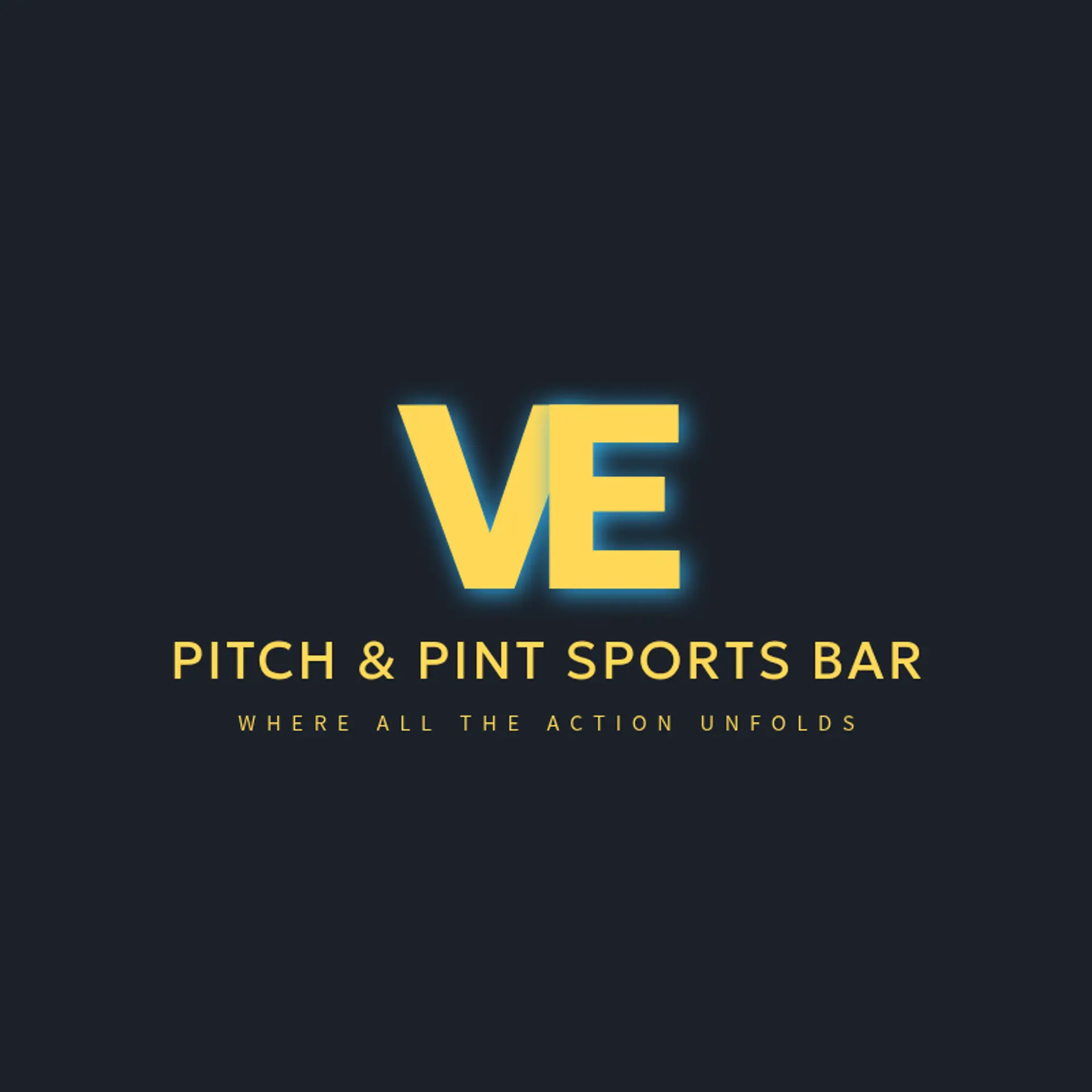 Pitch & Pint Sports Bar logo for sports bar