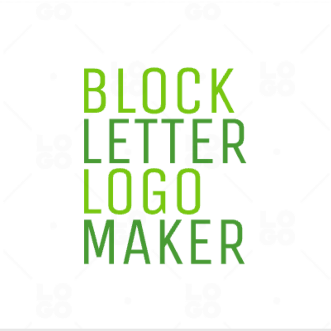 Block Letter Logo Maker