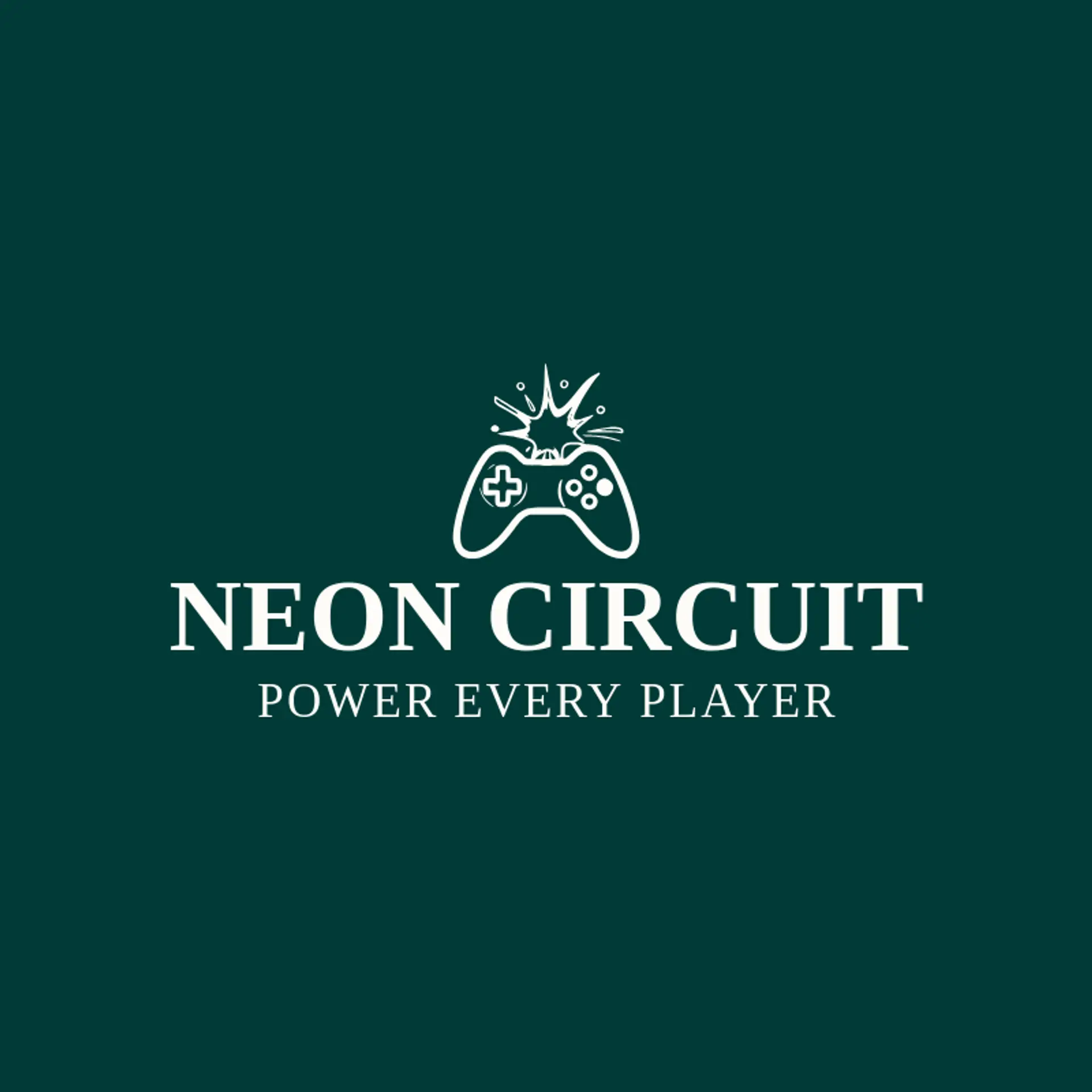 Neon Circuit logo for game controller