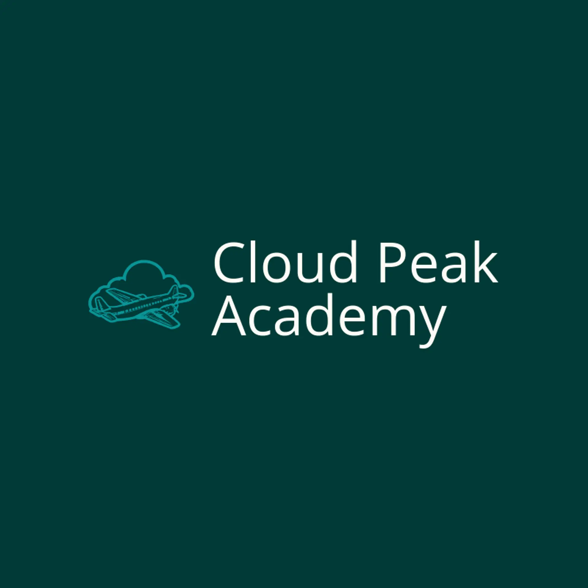 Cloud Peak Academy logo for plane