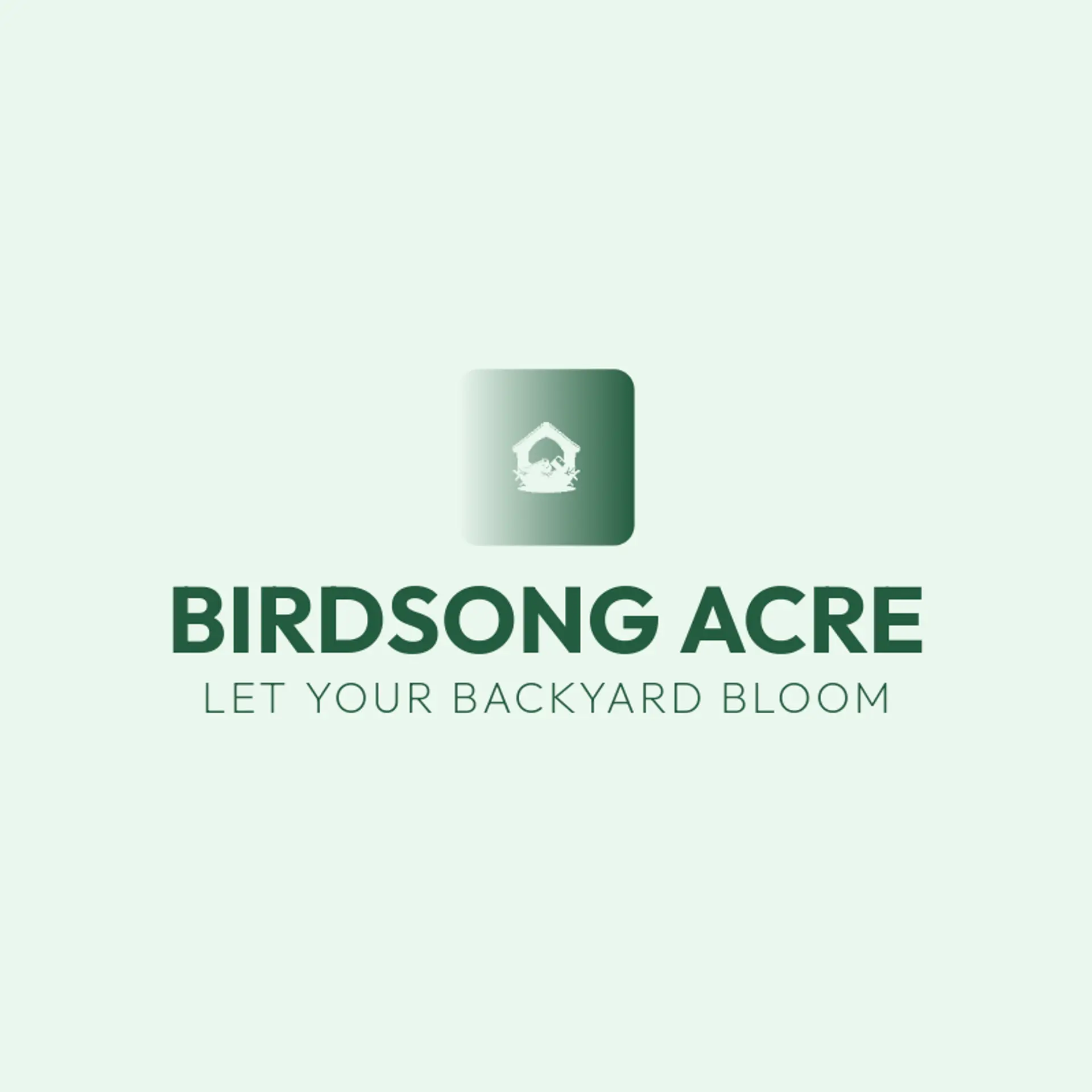 Birdsong Acre logo for birdhouse