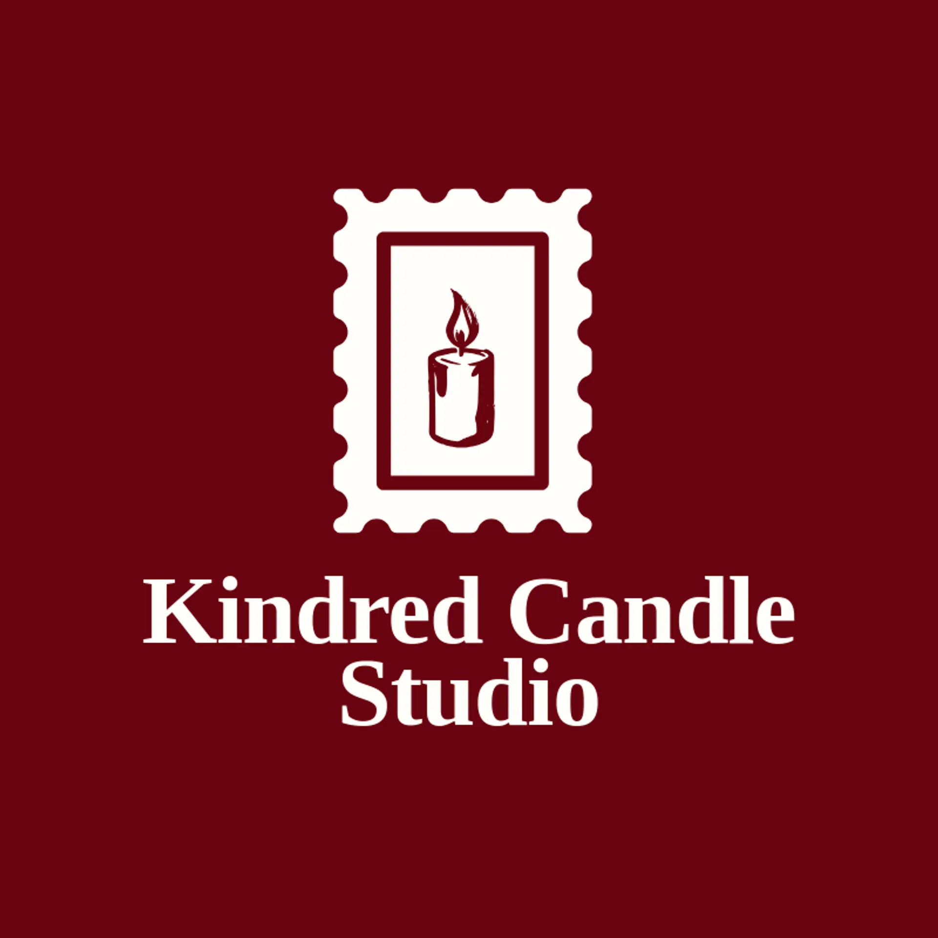 Kindred Candle Studio logo for handmade