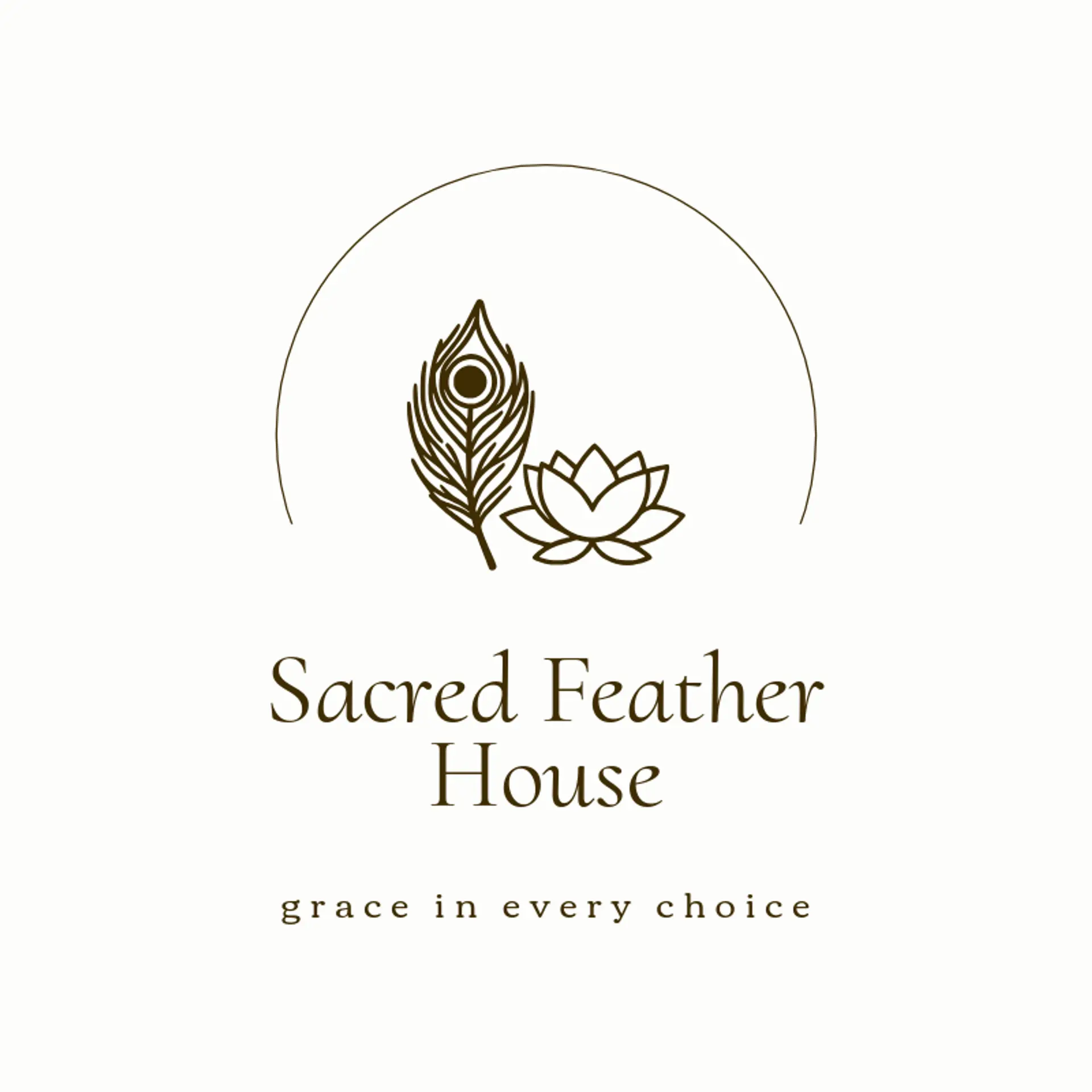 Sacred Feather House logo for jainism