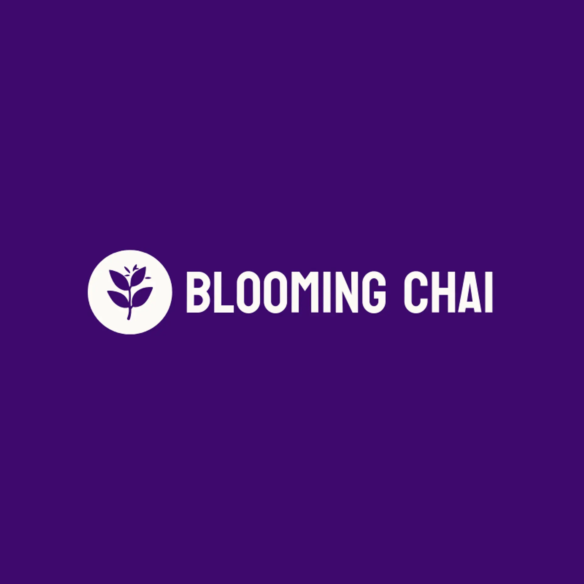 Blooming Chai logo for tea