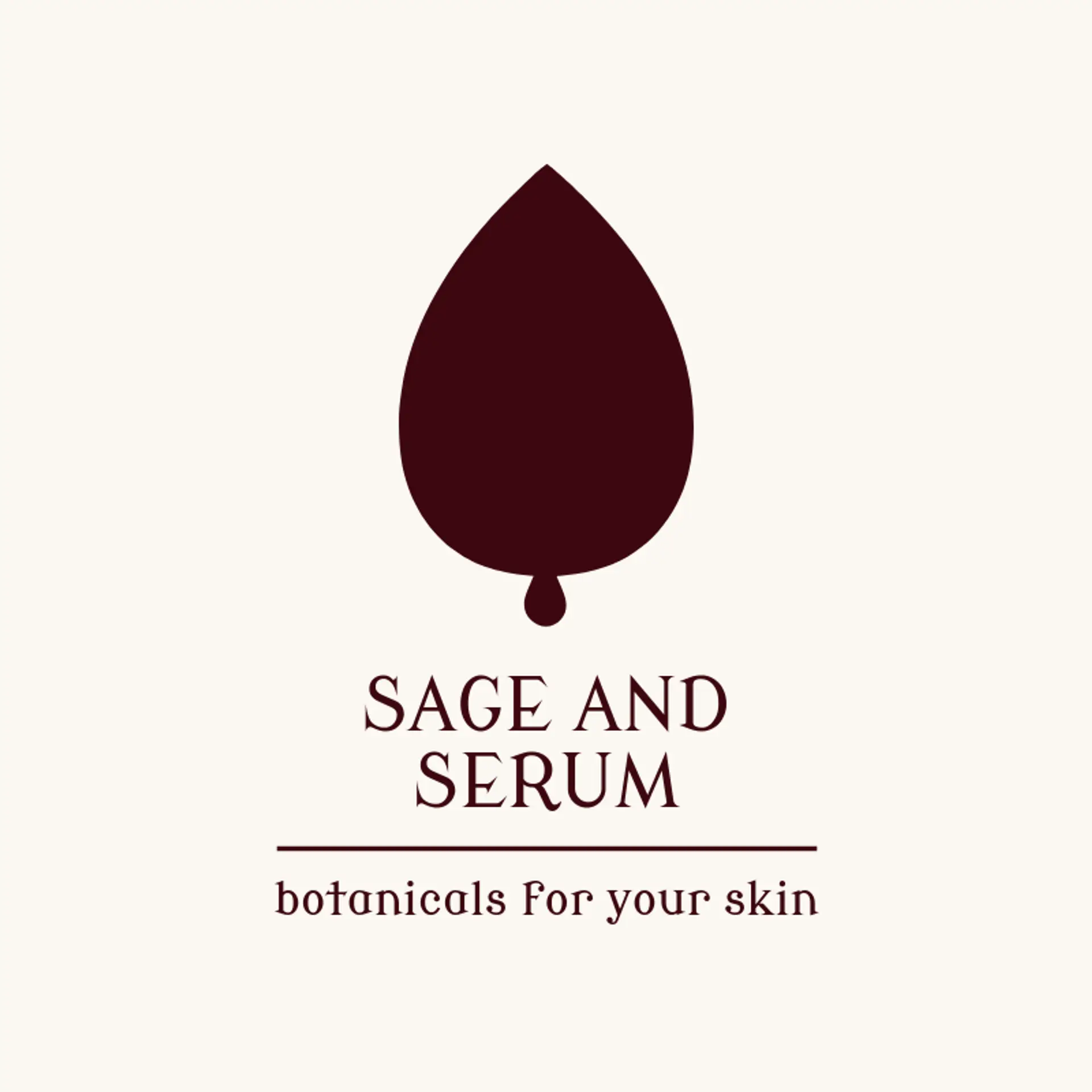 Sage and Serum logo for esthetician