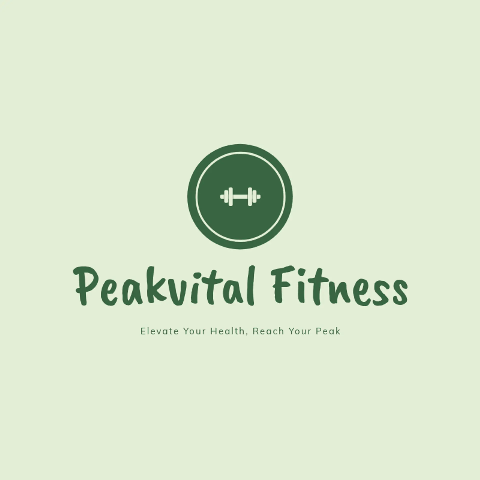 PeakForm Fitness logo for health fitness