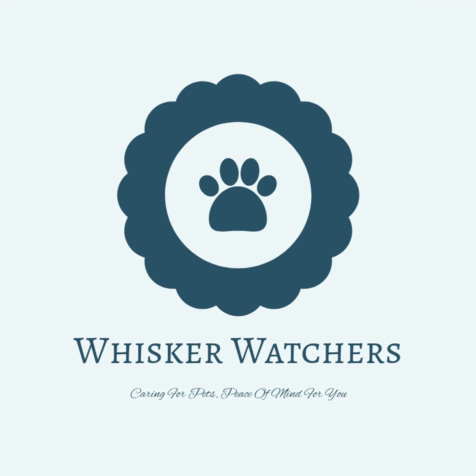 Paws & Whiskers Guardians logo for pet sitting