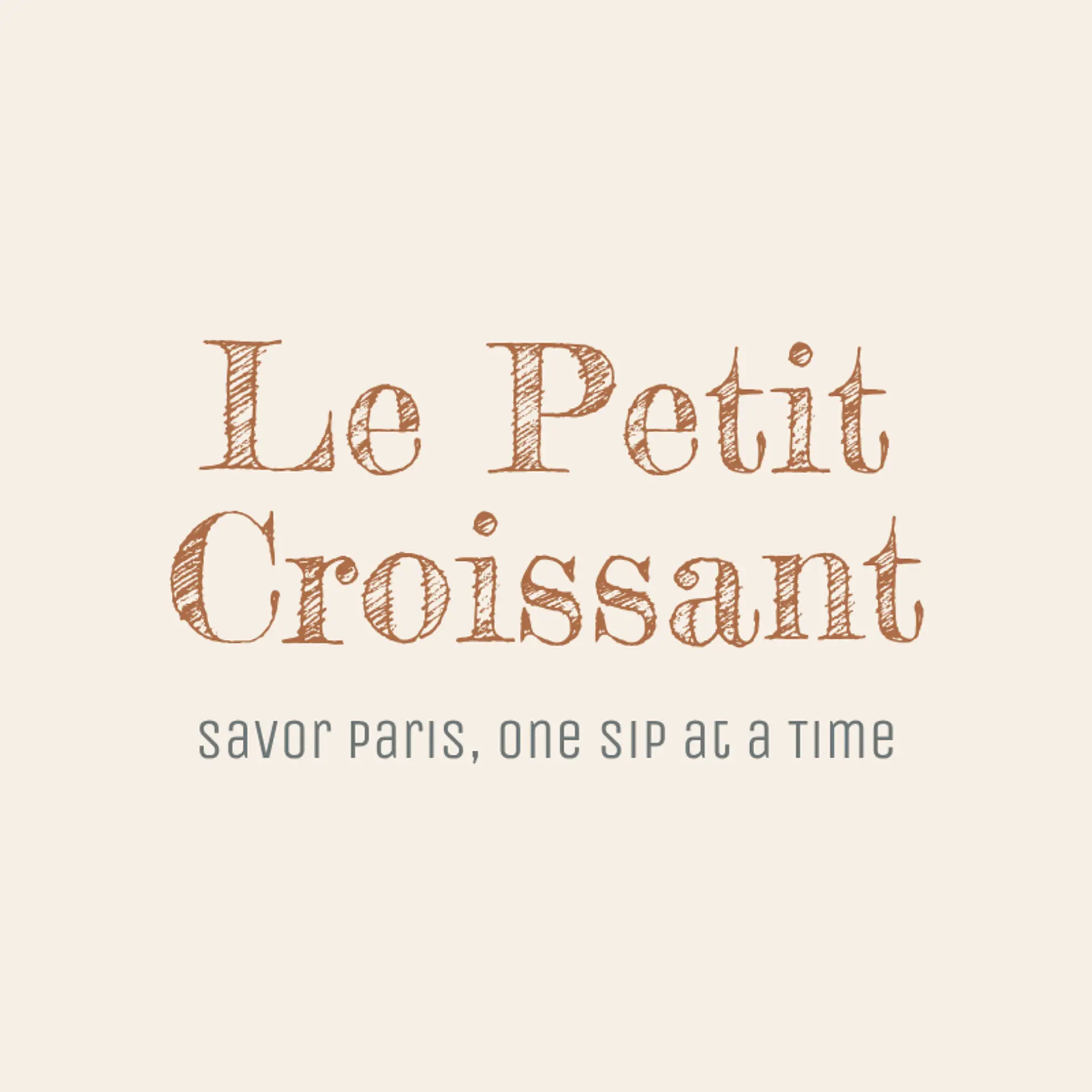Café Doux logo for french cafe