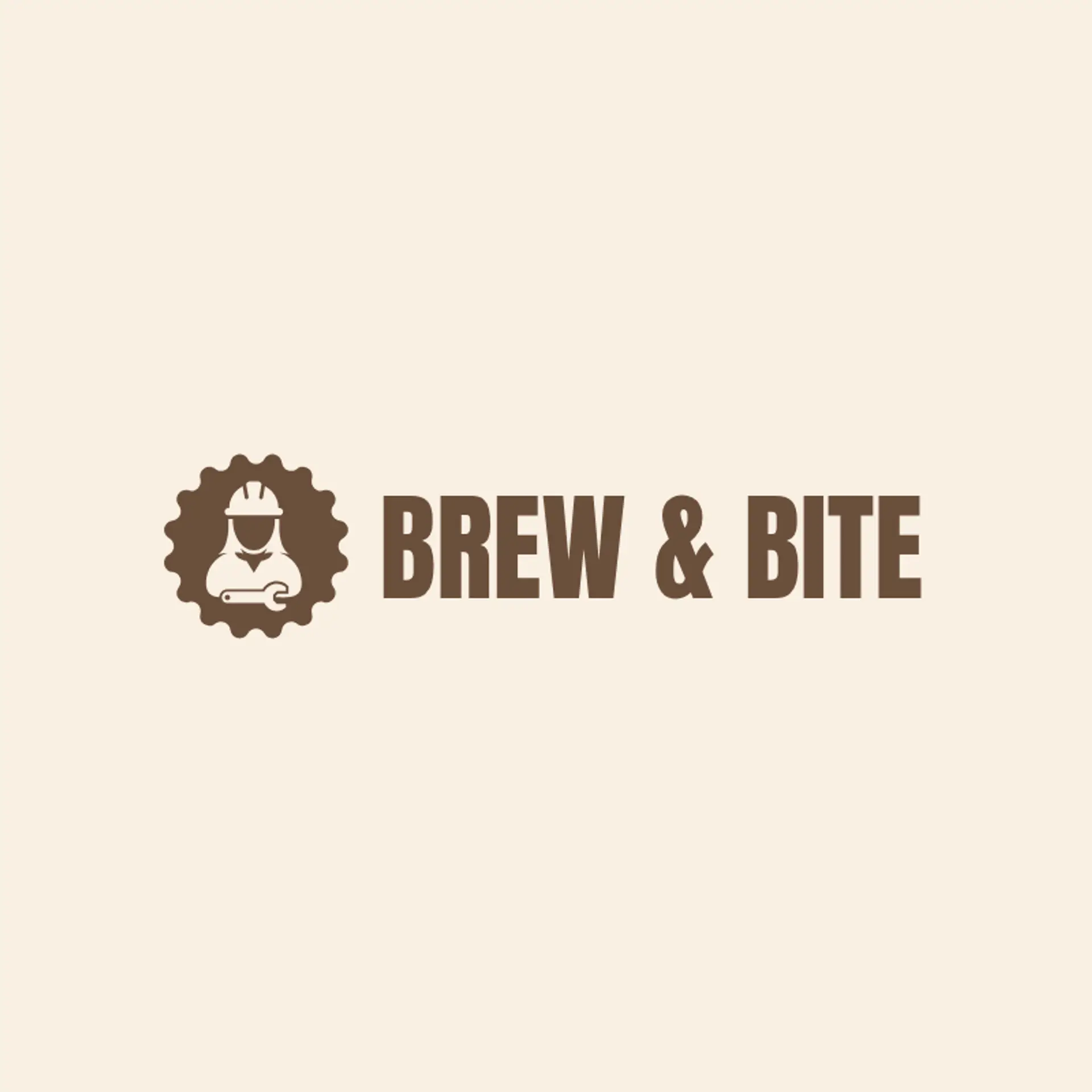 Brew & Bite logo for bar restaurant