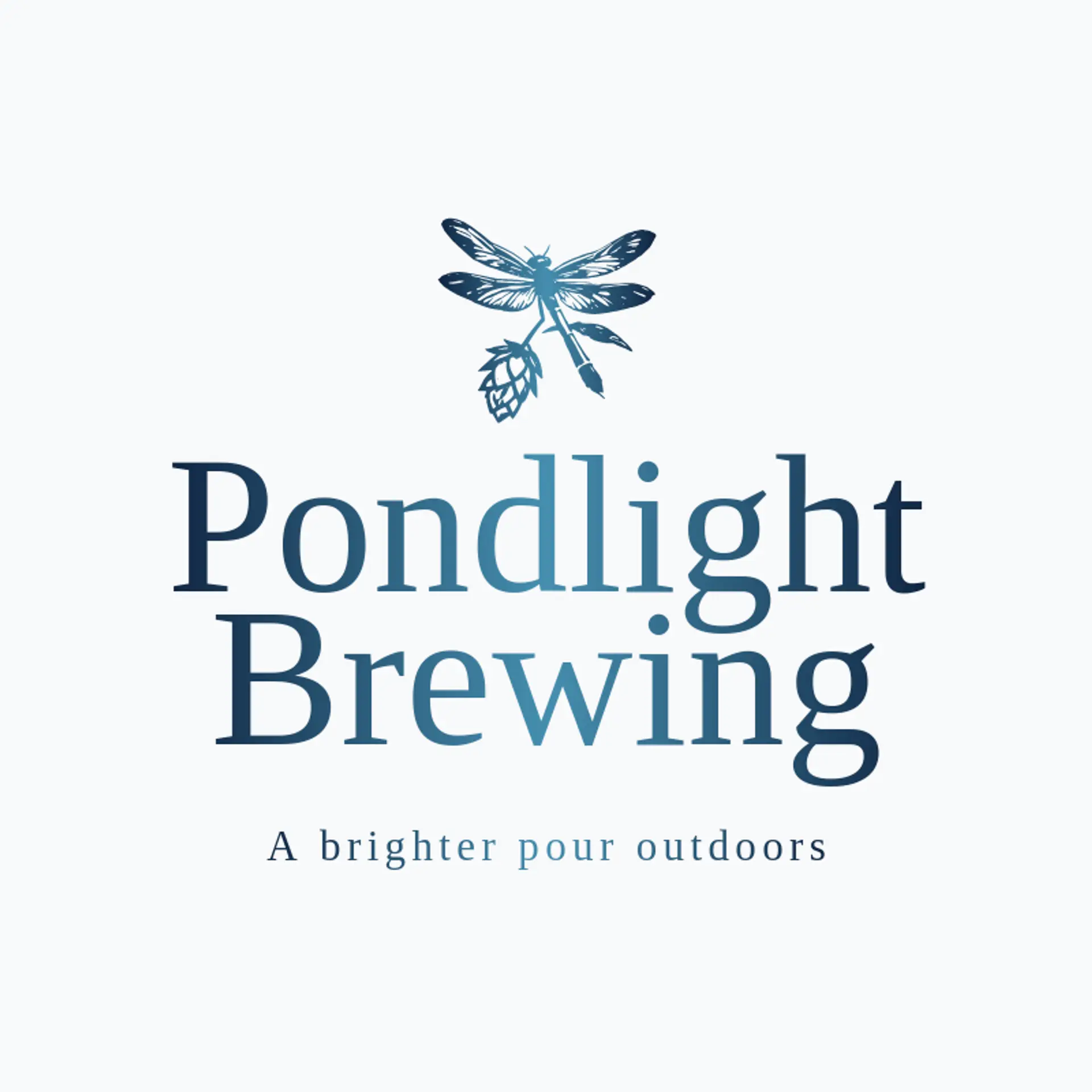 Pondlight Brewing logo for dragonfly